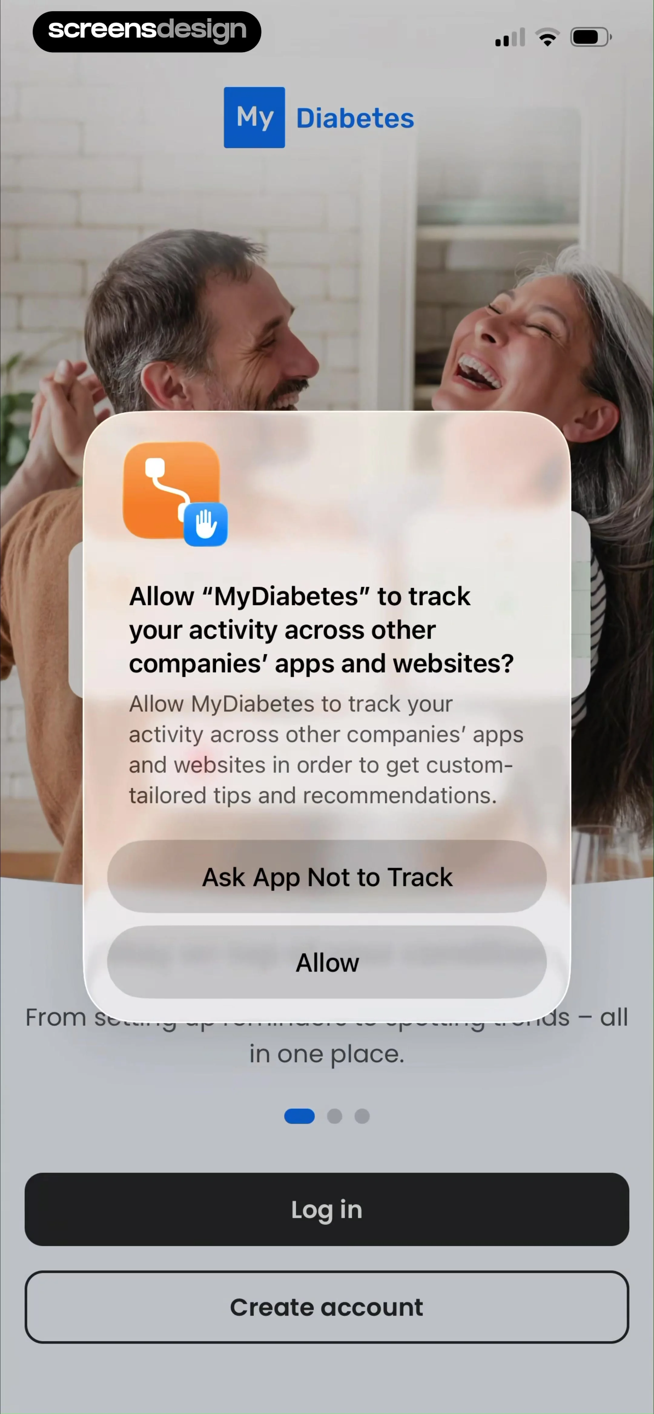 MyDiabetes: Sugar & Meal Log screen 4