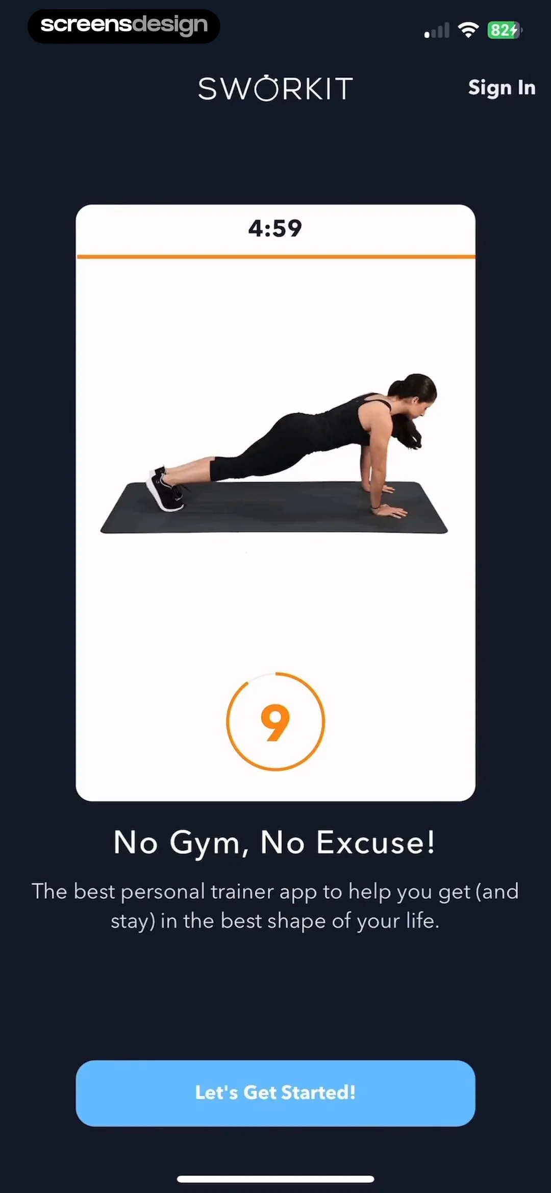 Sworkit Fitness & Wellness App screen 2