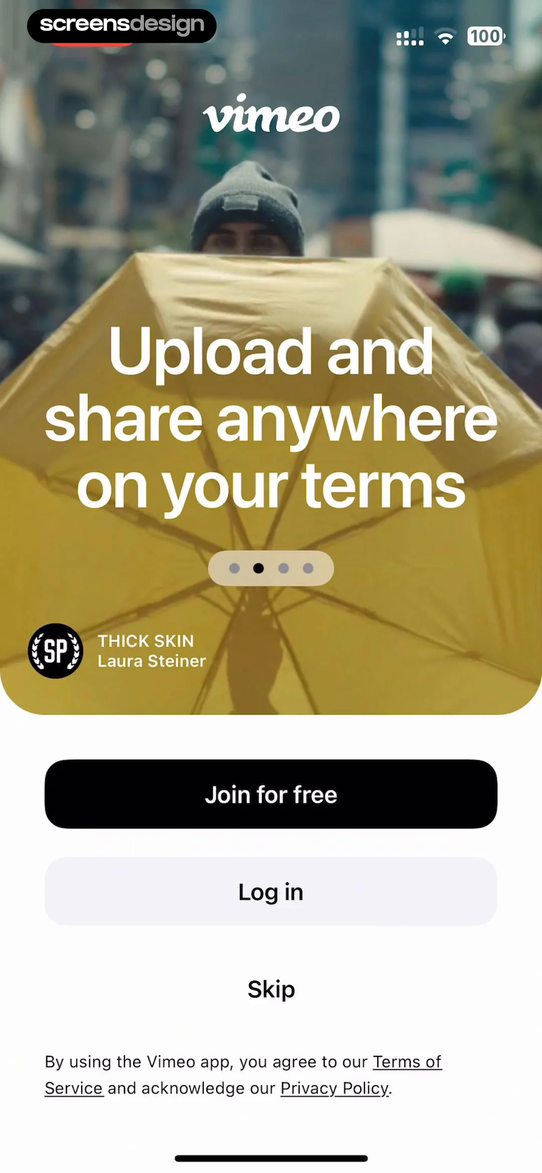 Vimeo screen 3