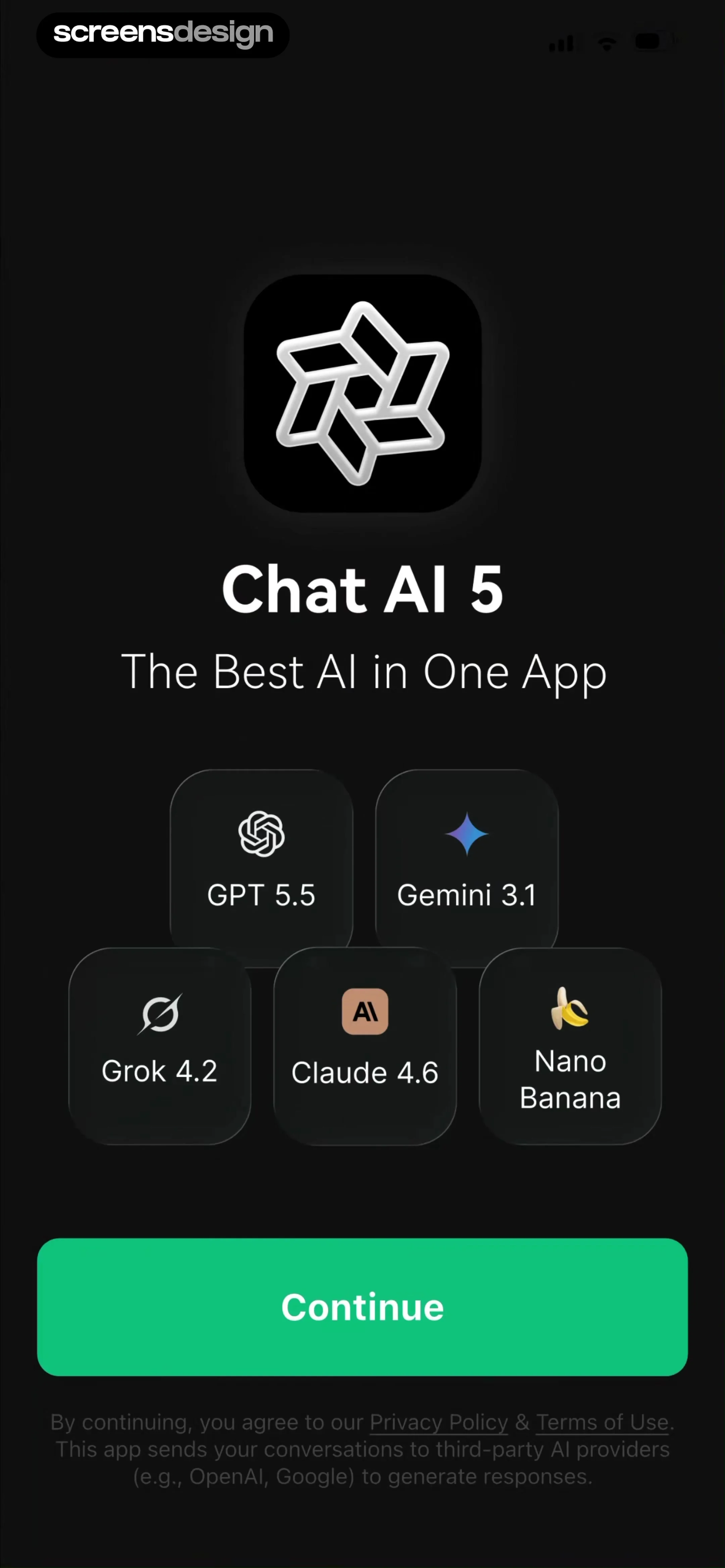 Chat AI 5: AI Agent & Video screen 2