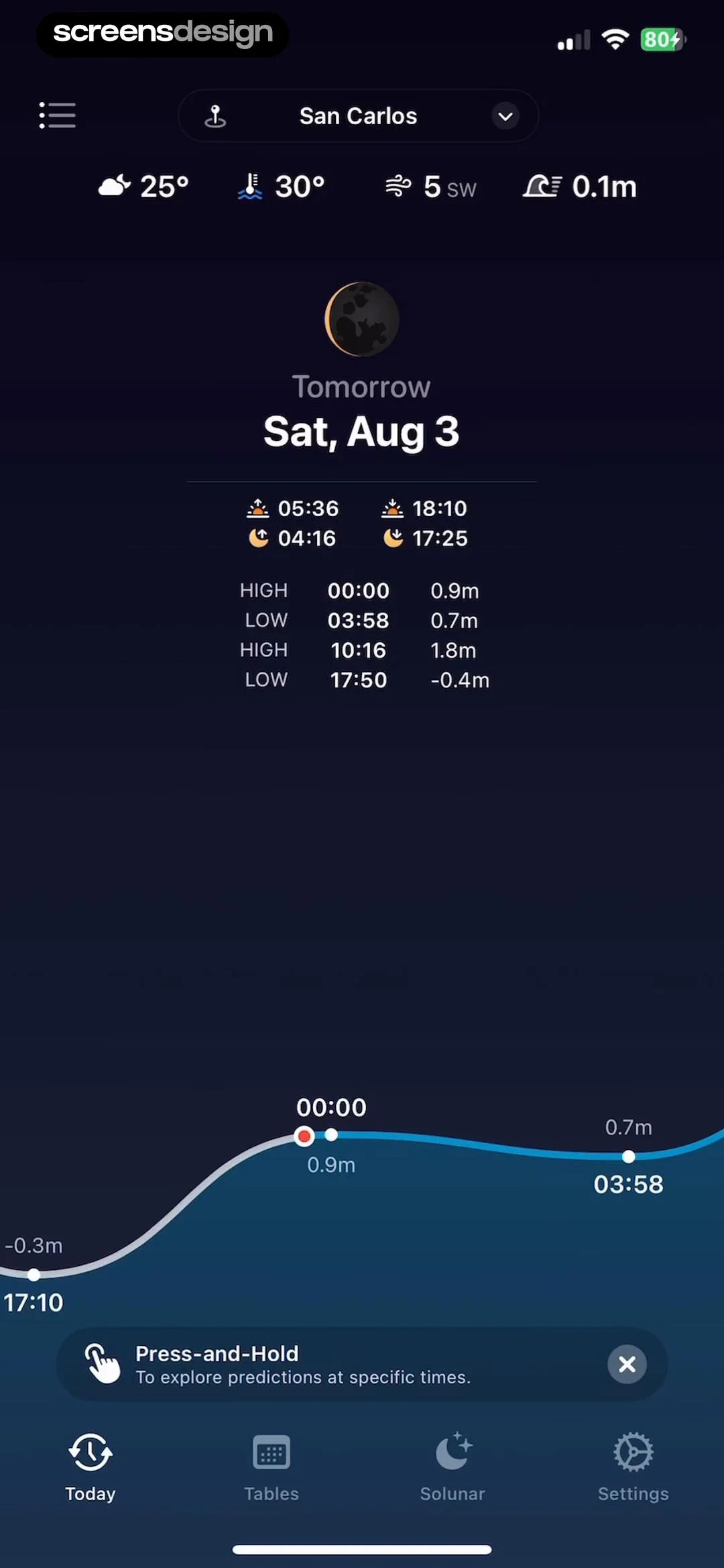 Tide Guide: Charts & Tables screen 7