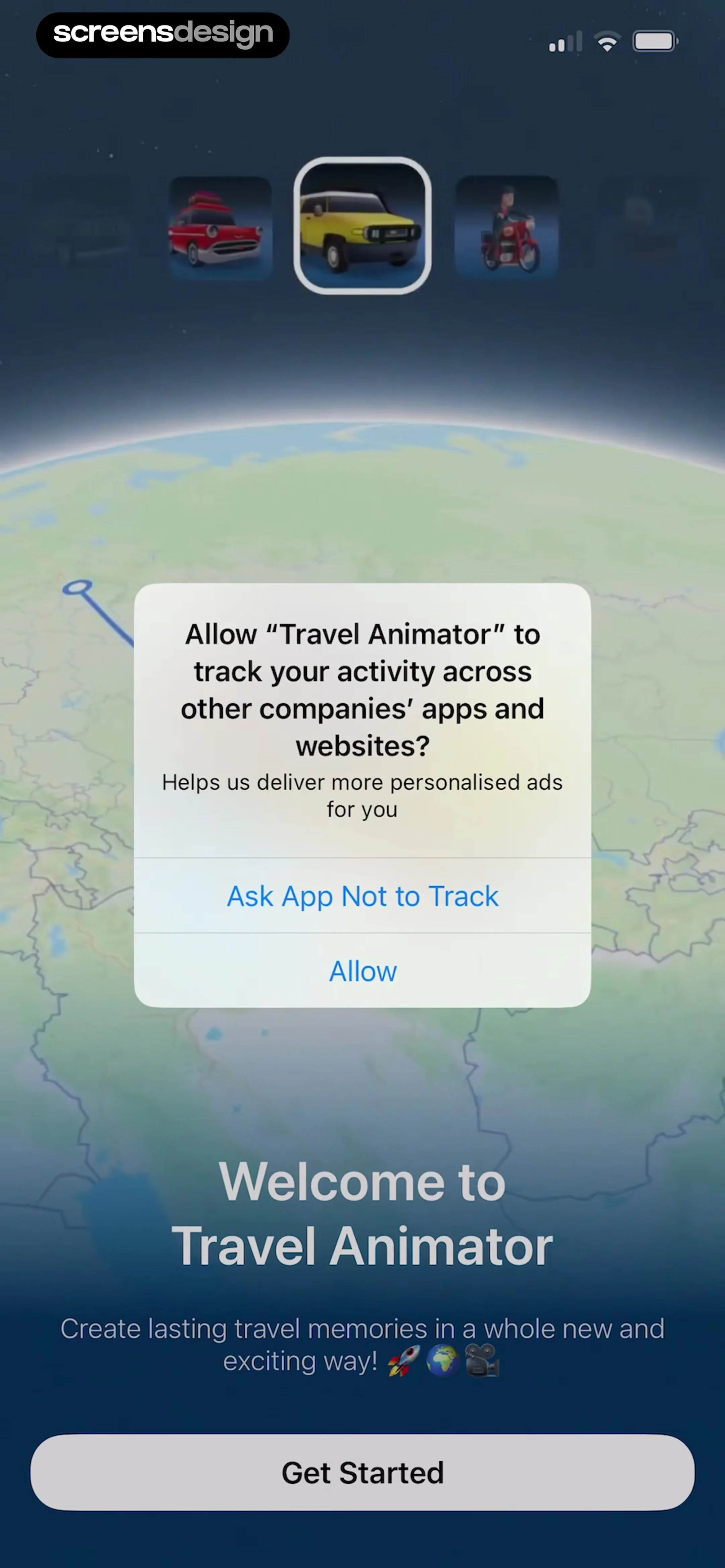 TravelAnimator: Journey Route screen 4