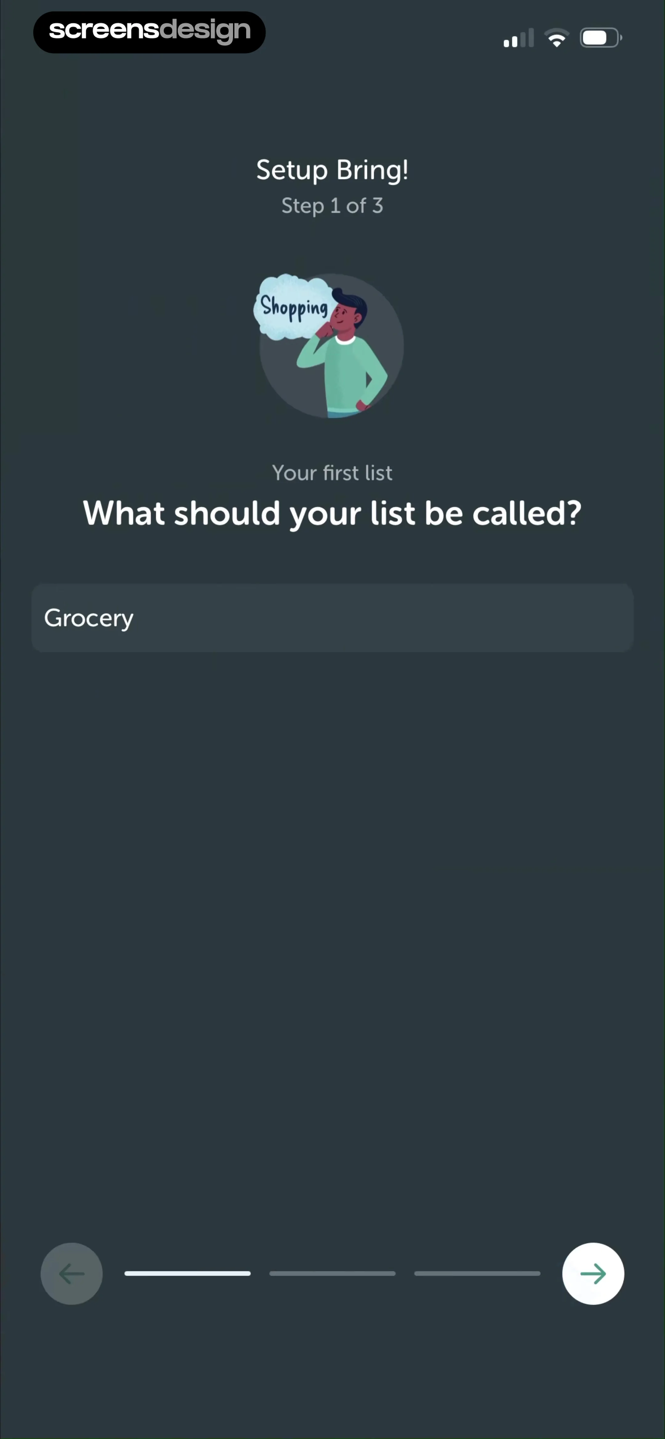 Bring! Grocery Shopping List screen 4