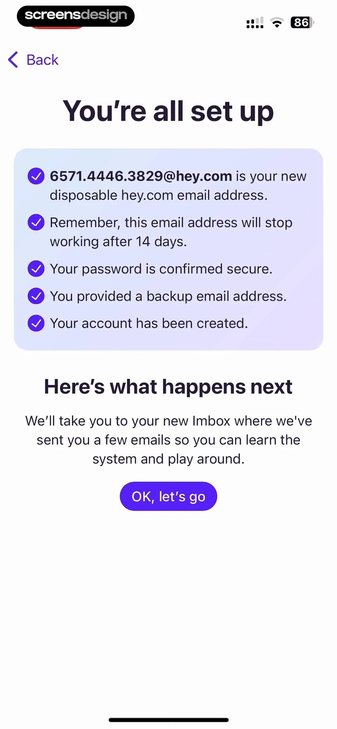 HEY Email screen 7