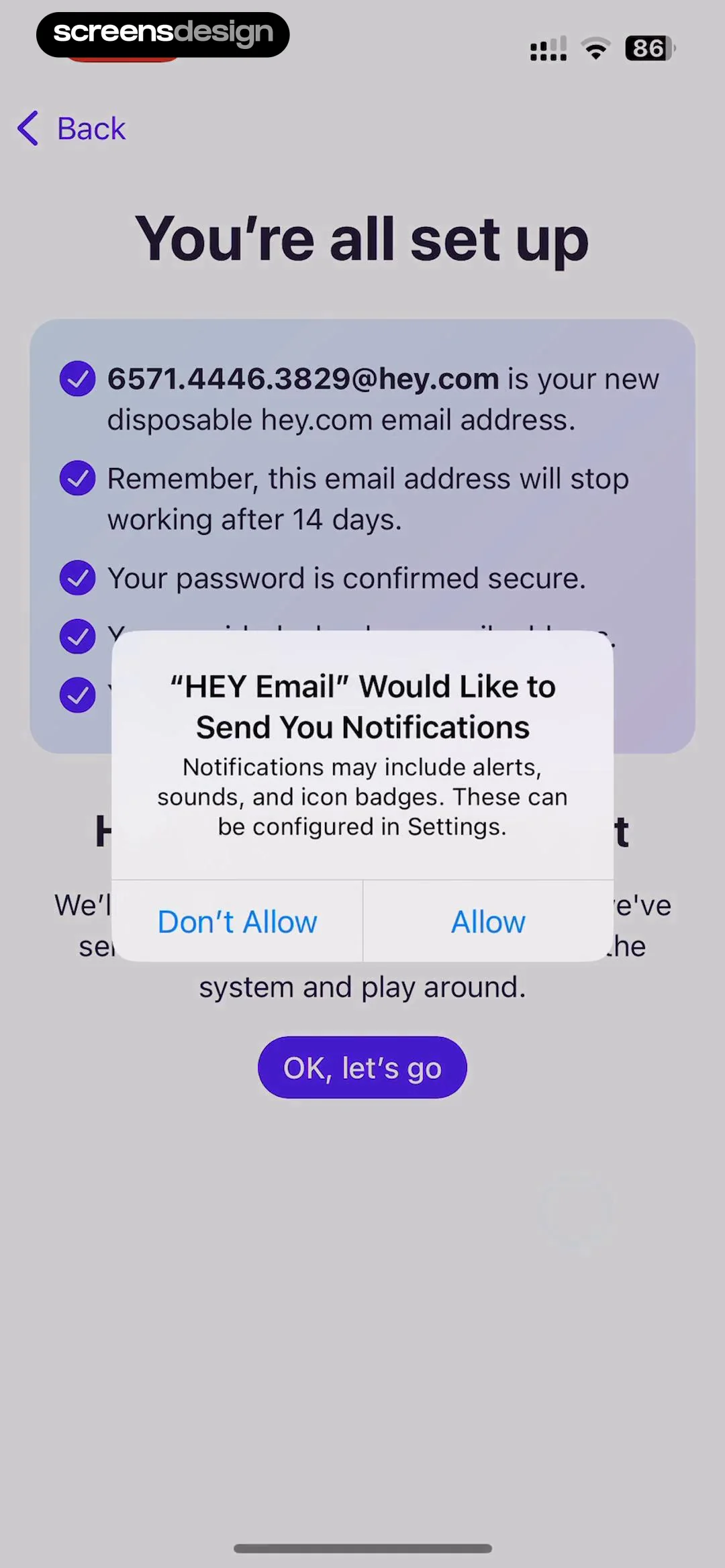 HEY Email screen 8