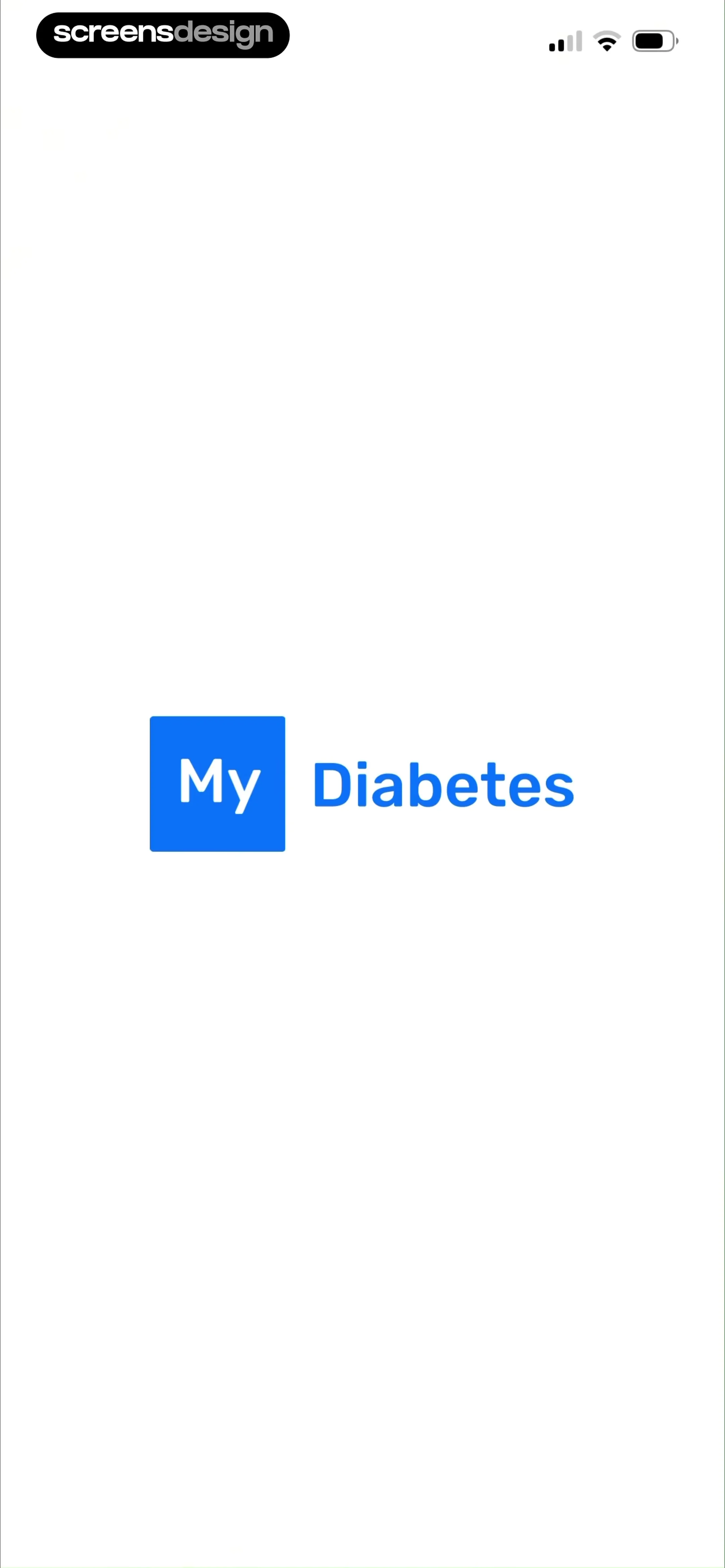 MyDiabetes: Sugar & Meal Log screen 2