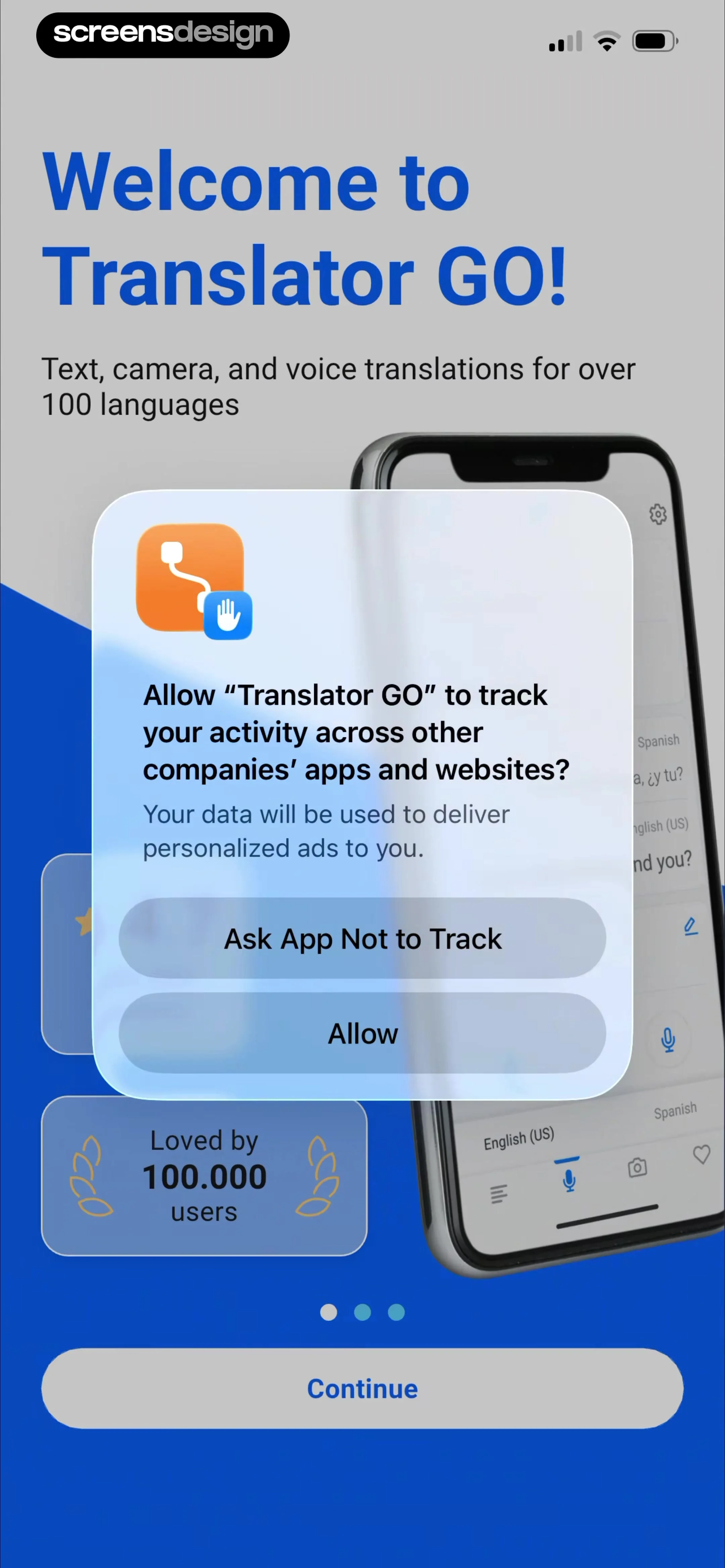 Translator GO: AI Translate screen 2