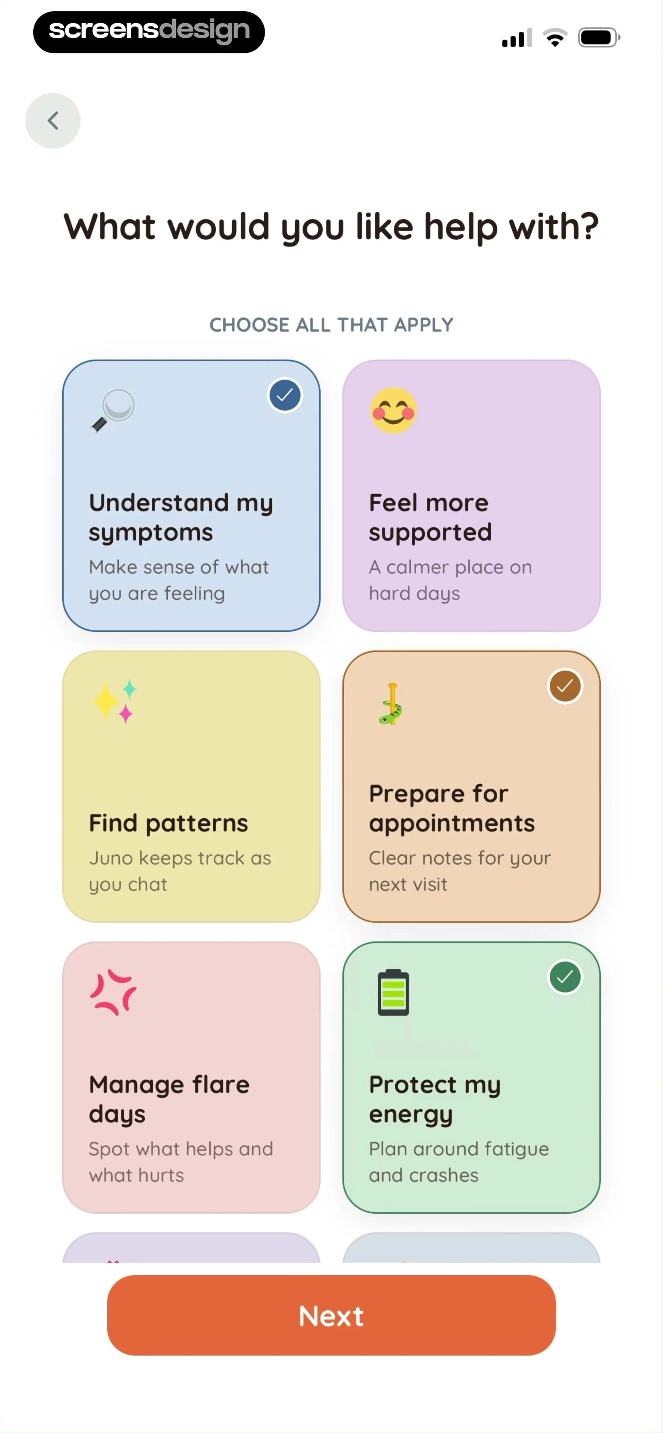Juno: Chronic Illness Support screen 6