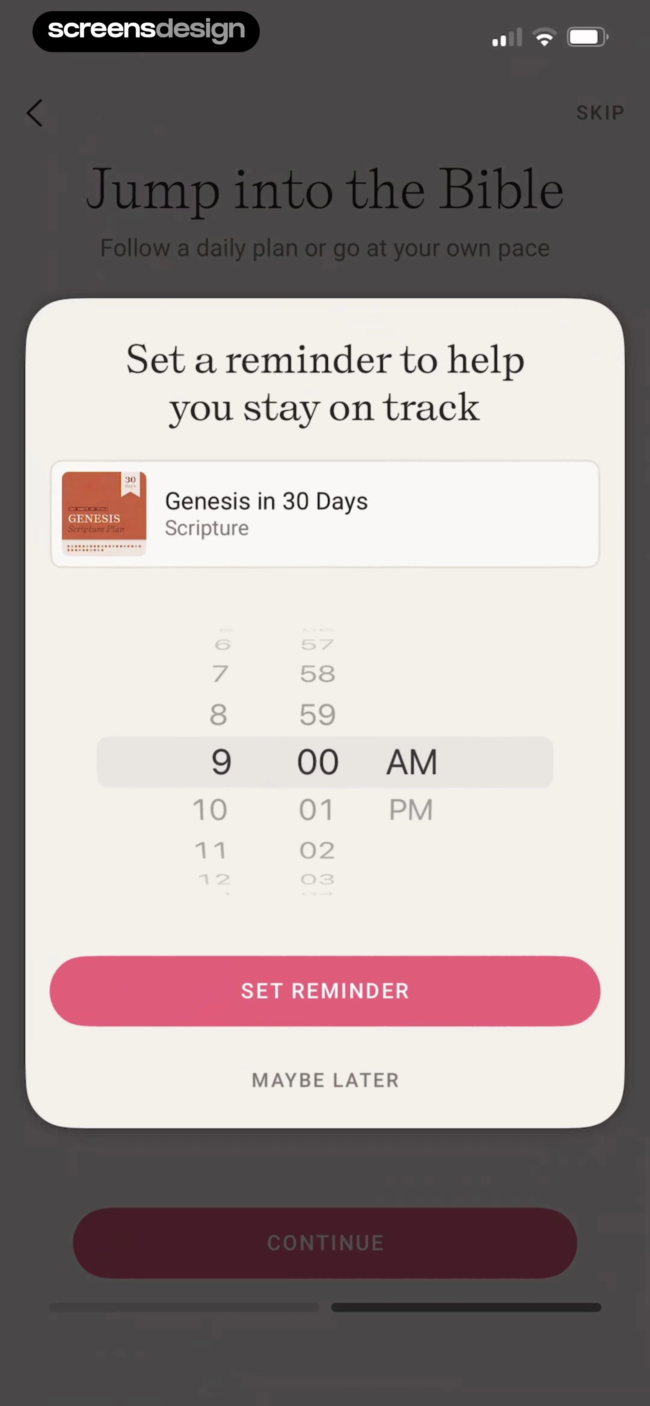 Dwell: Audio Bible screen 4