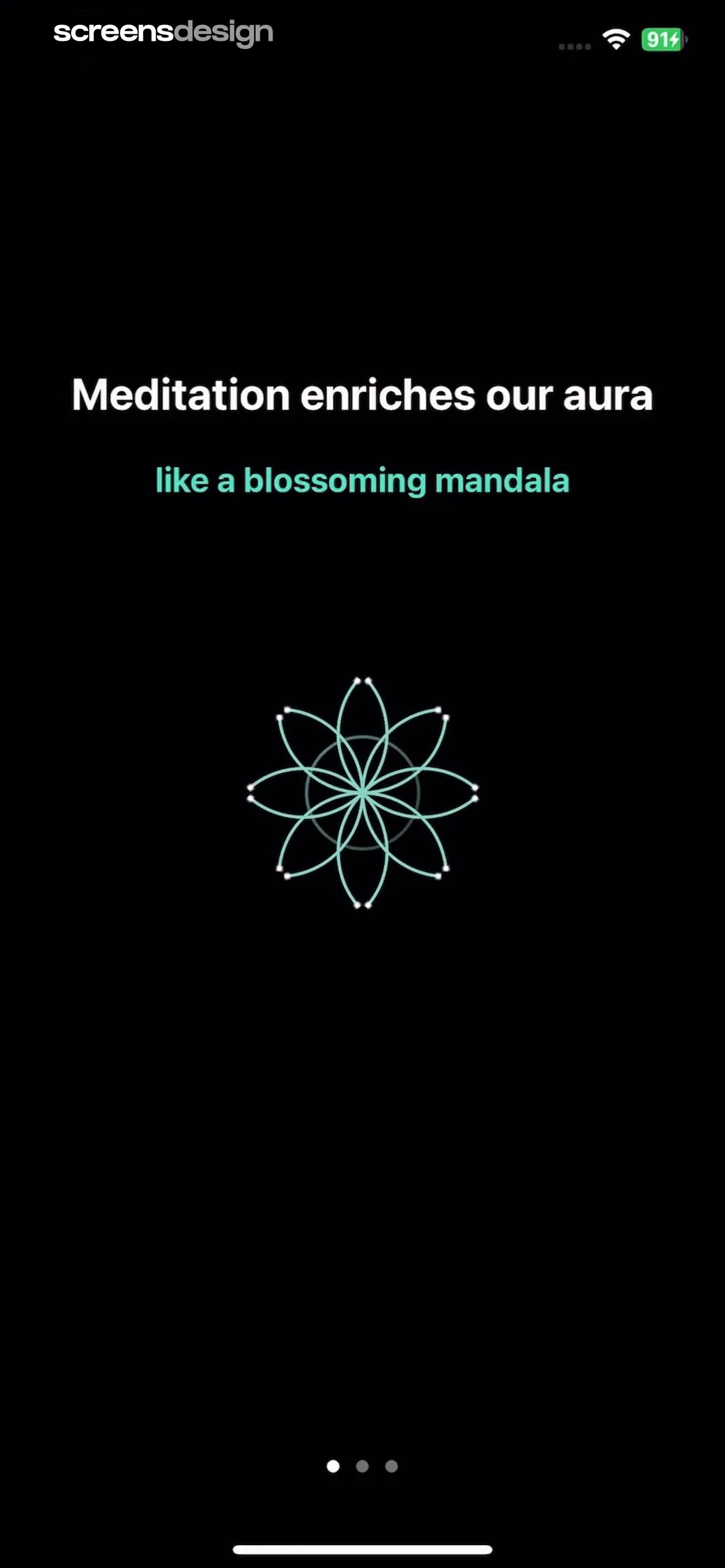 Meditate - Mindfulness app screen 1