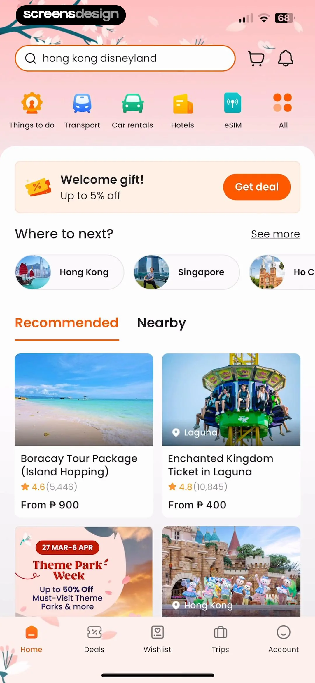 Klook: Travel & Activities screen 2