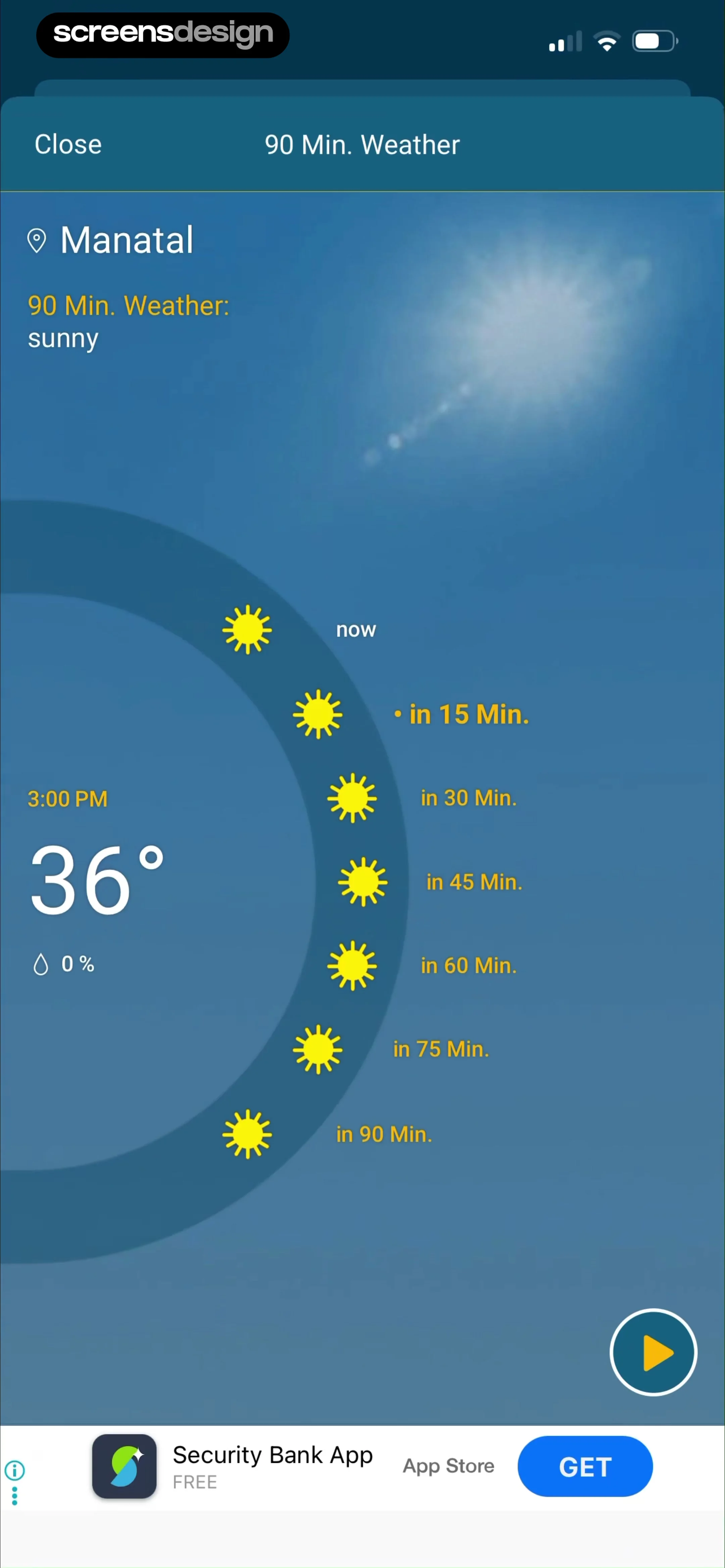 Weather & Radar screen 8