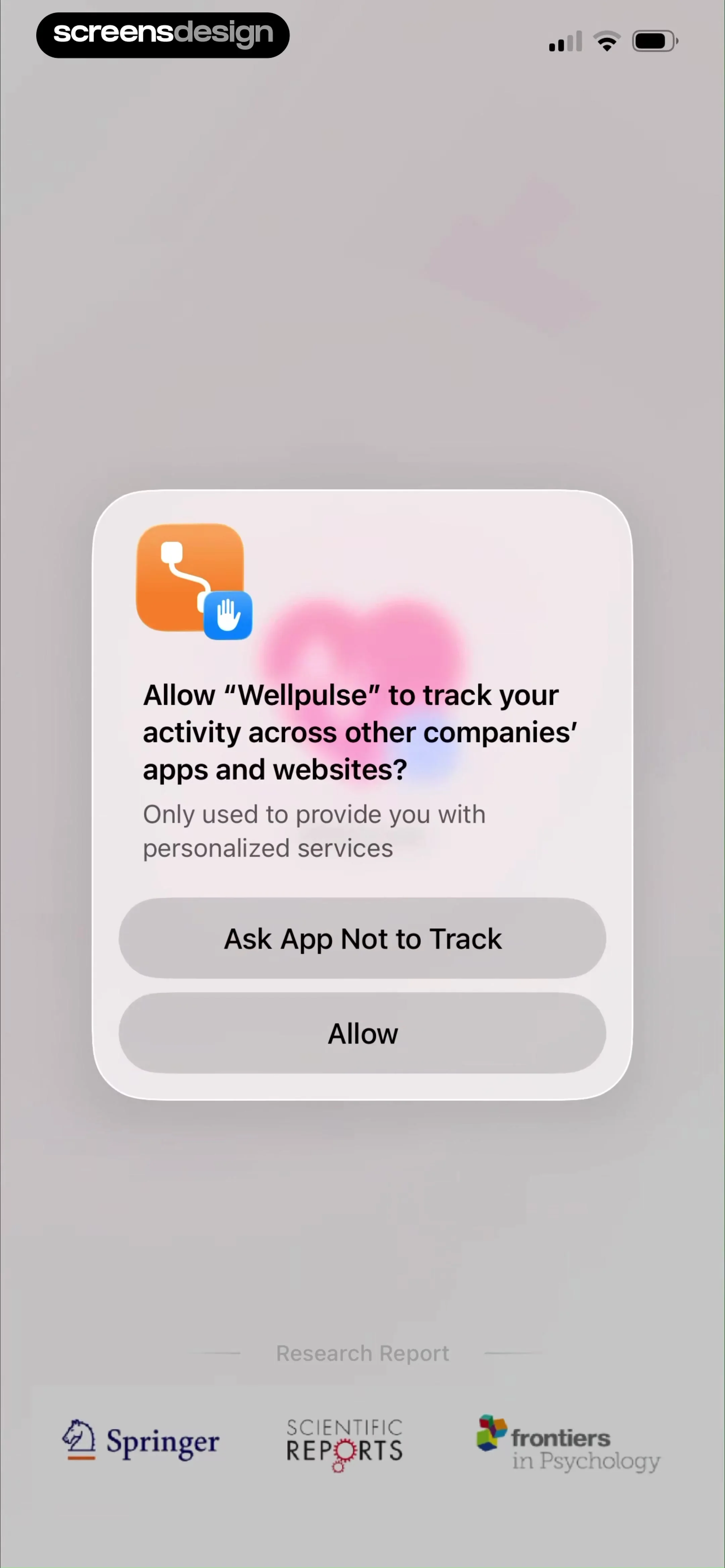 Wellpulse-Heart Health Tracker screen 1
