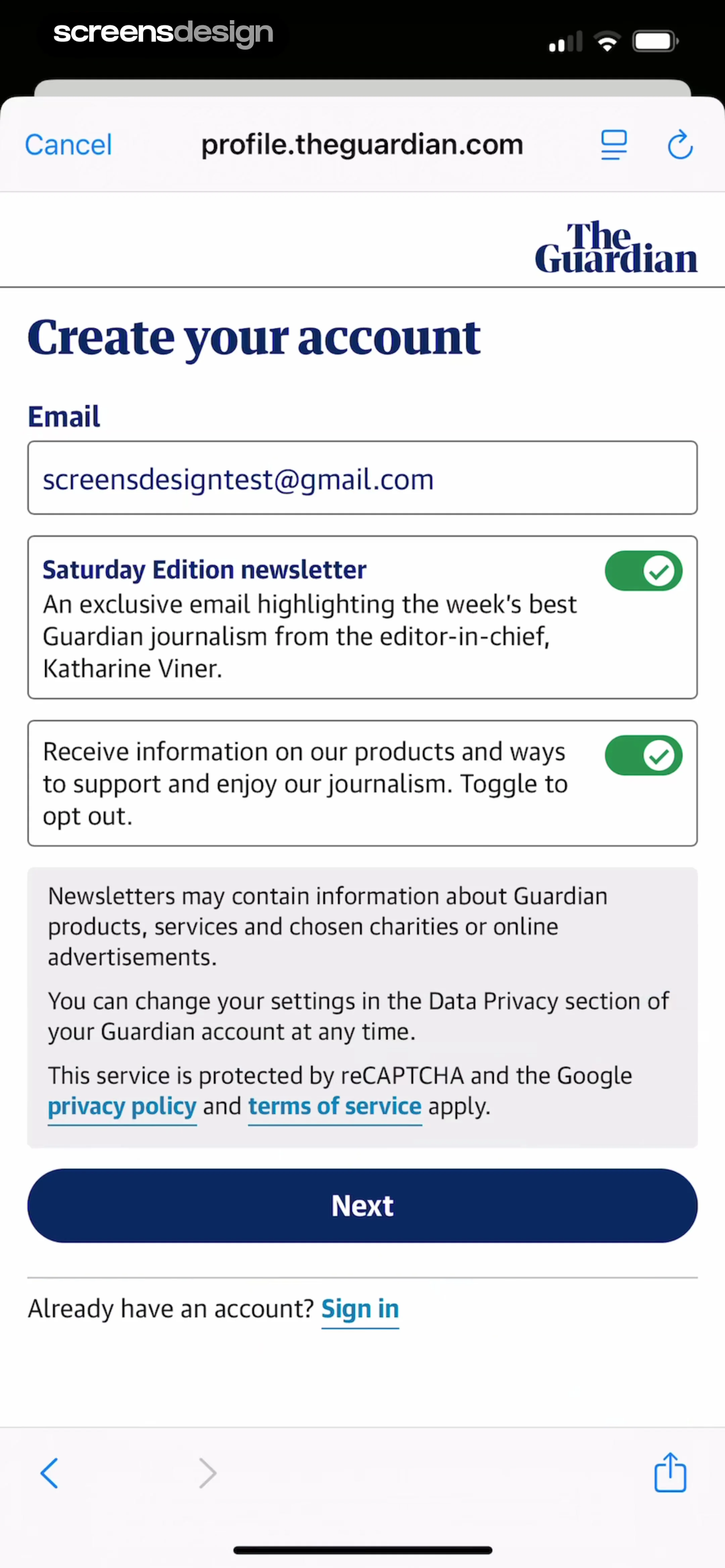 The Guardian - US & World News screen 7
