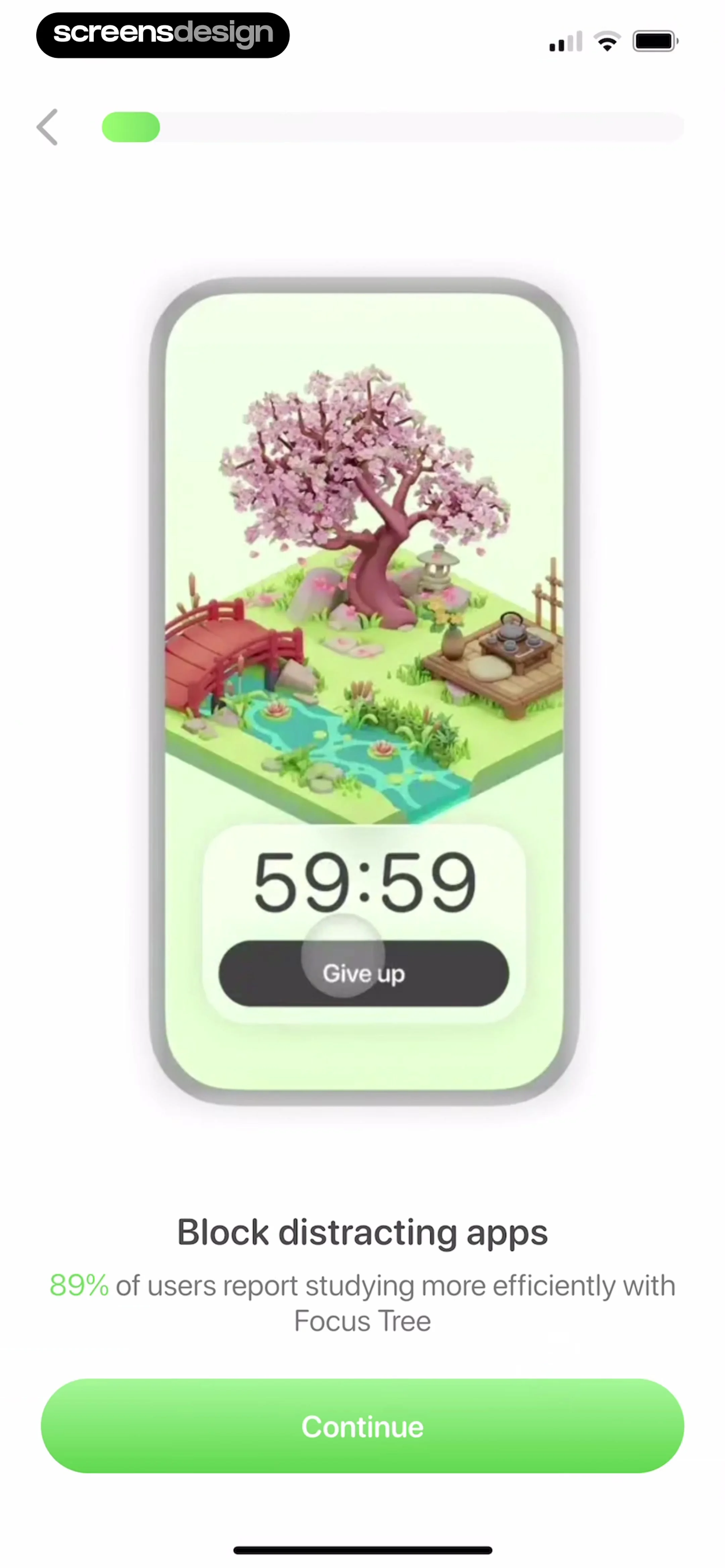Focus Tree: Timer & Flashcards screen 3