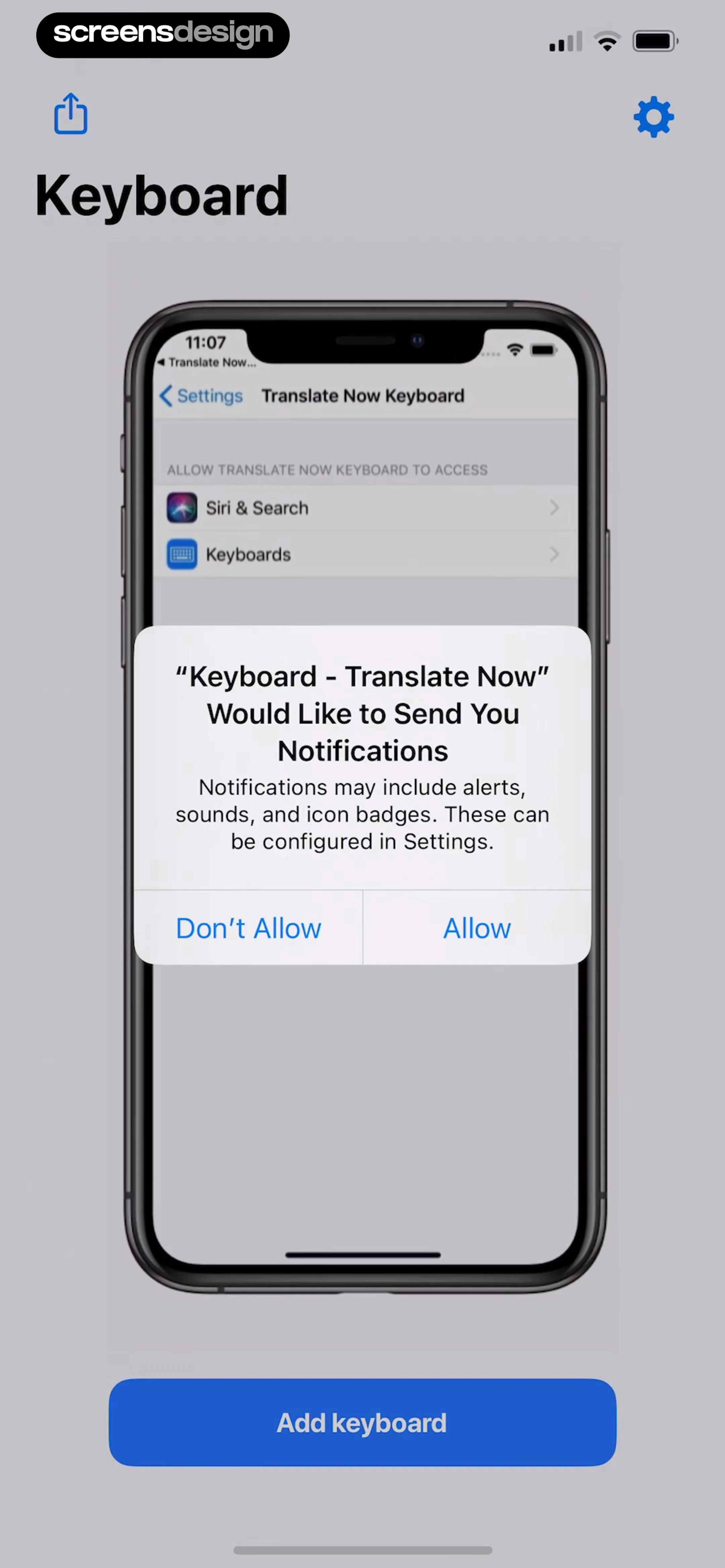Translator Keyboard - Language screen 7