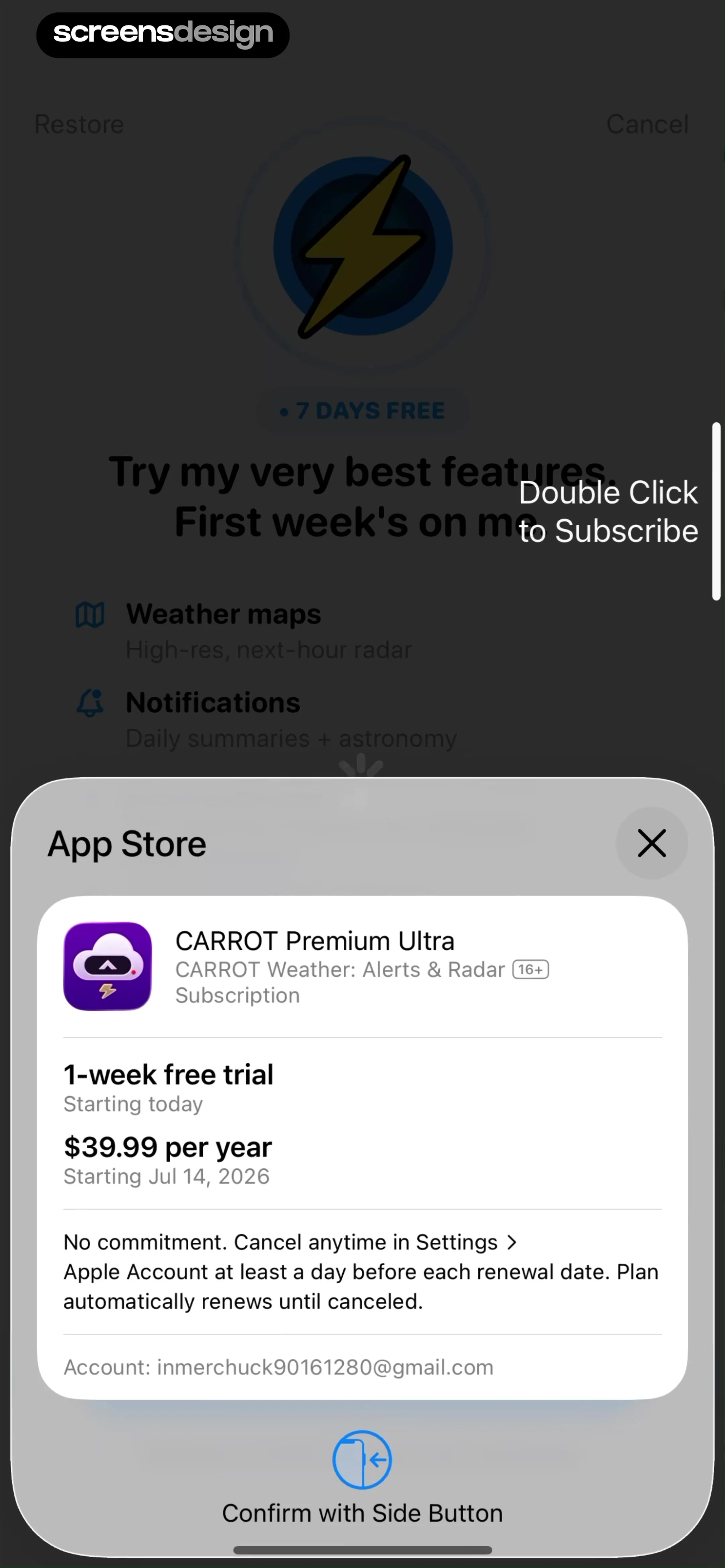 CARROT Weather: Alerts & Radar screen 7