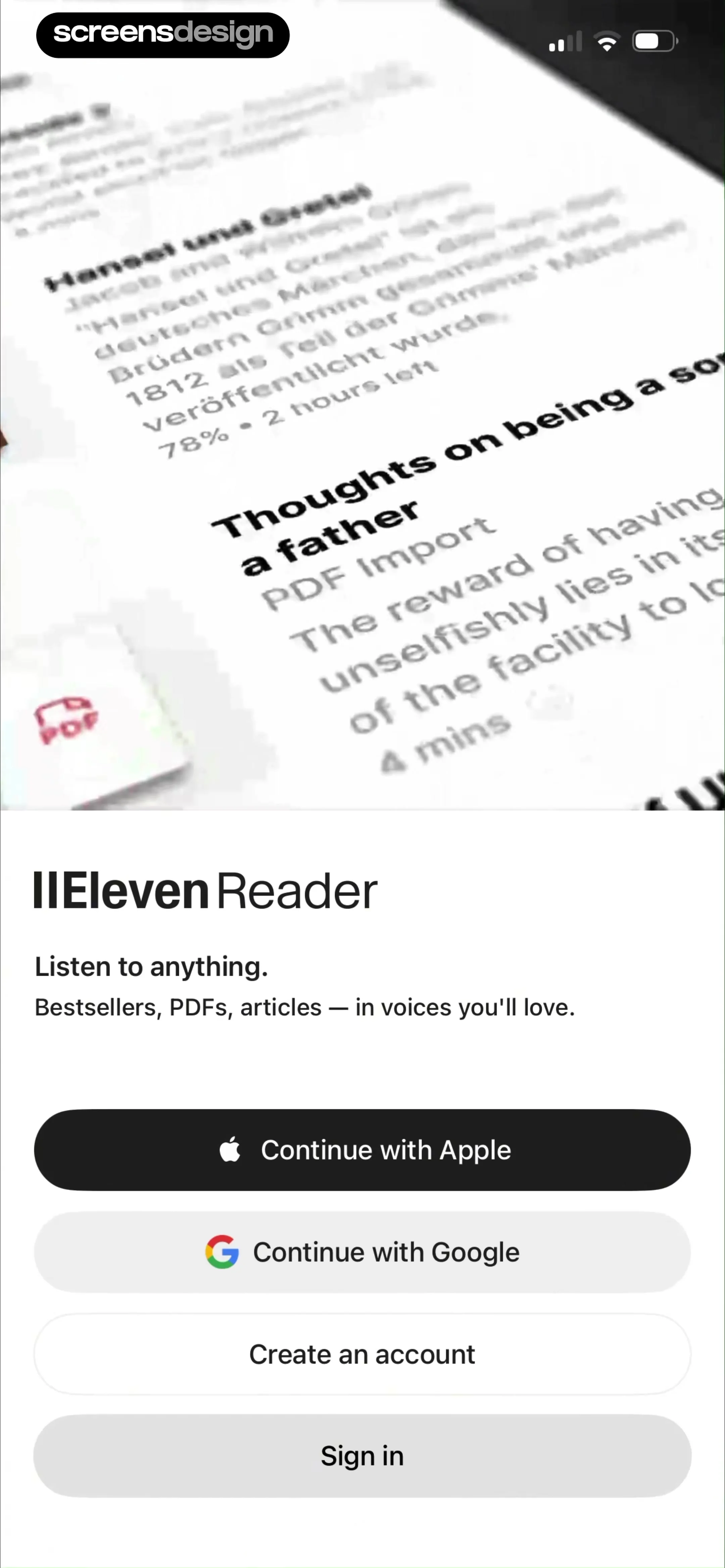 ElevenReader: Read Books Aloud screen 2