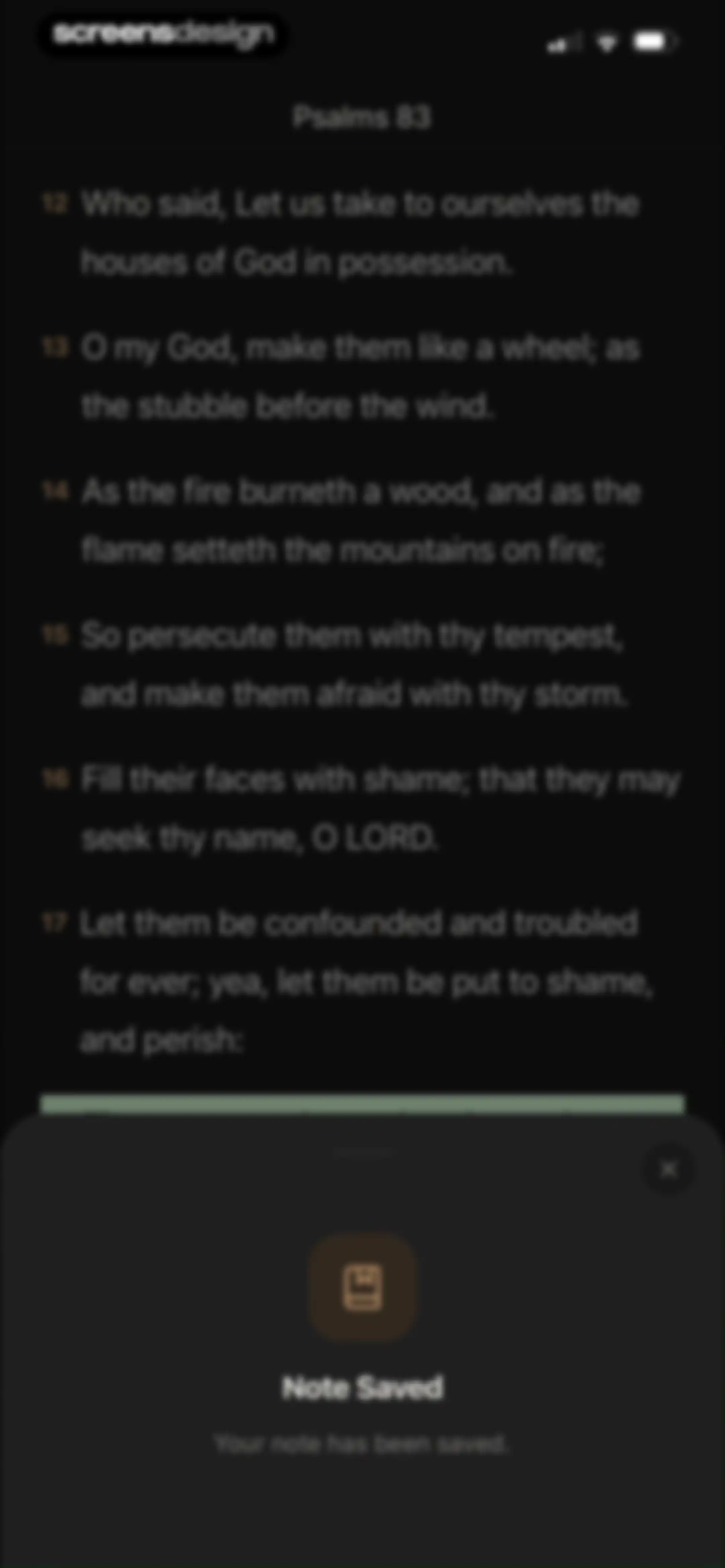 Holy Bible Widget: Daily Verse screen 100