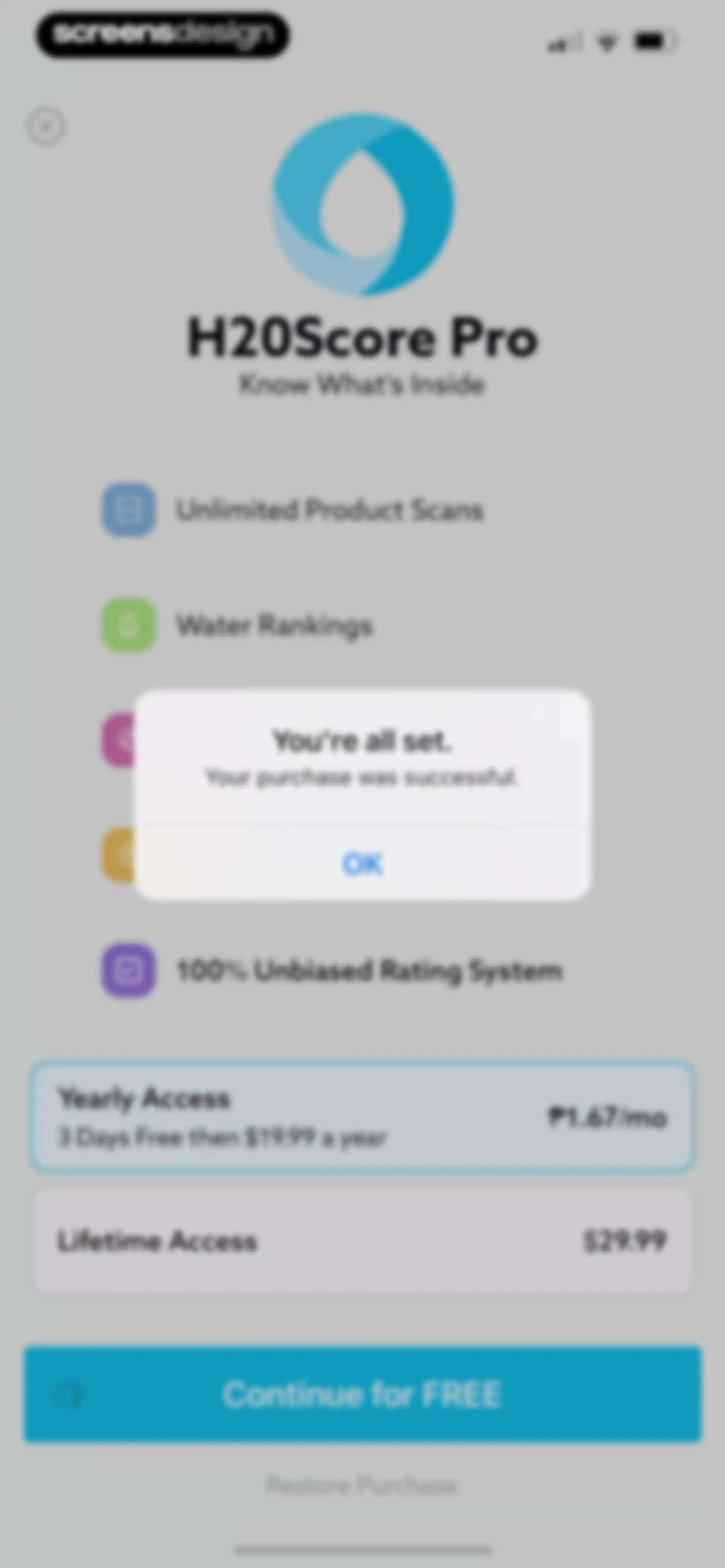 H20Score - Water Rankings screen 12