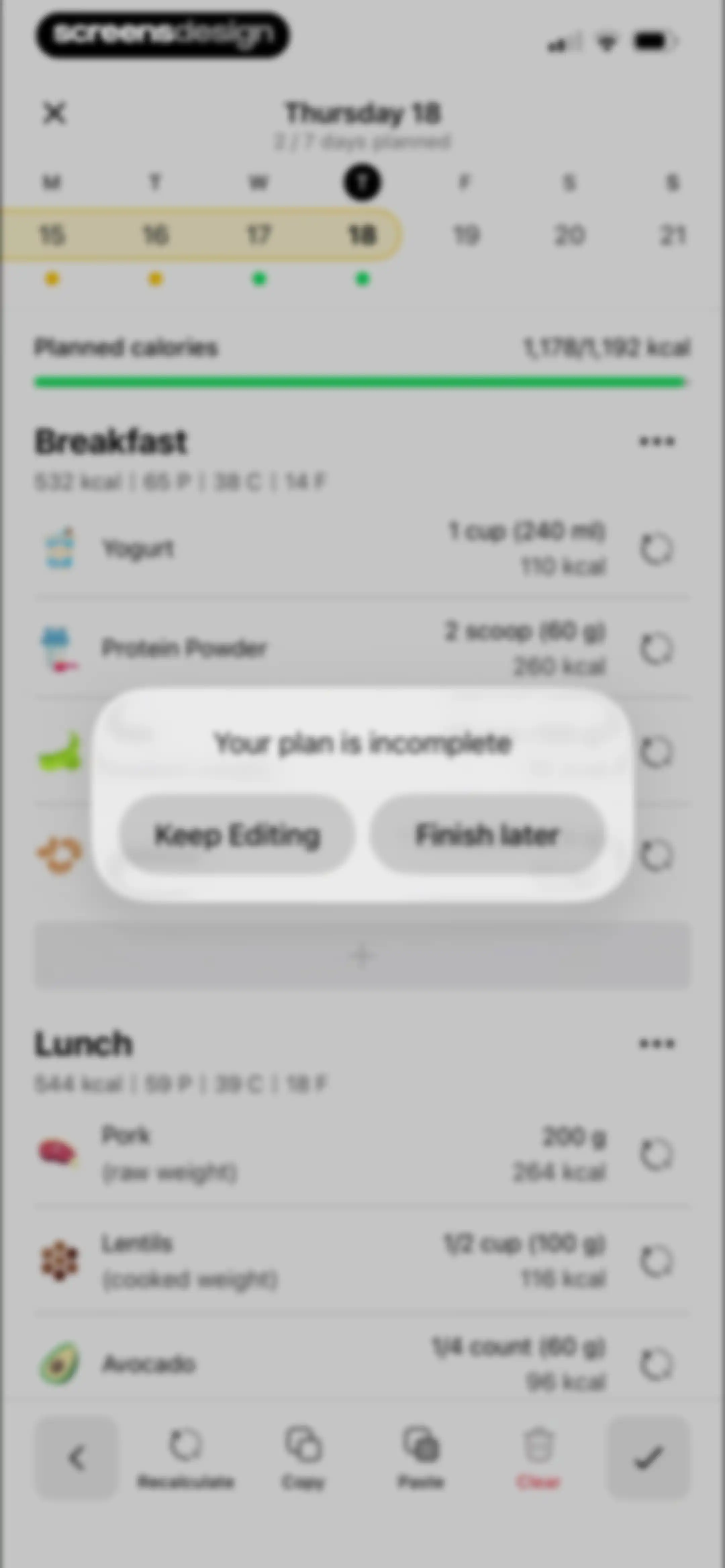 Fitia: Calorie Counter & Diet screen 248