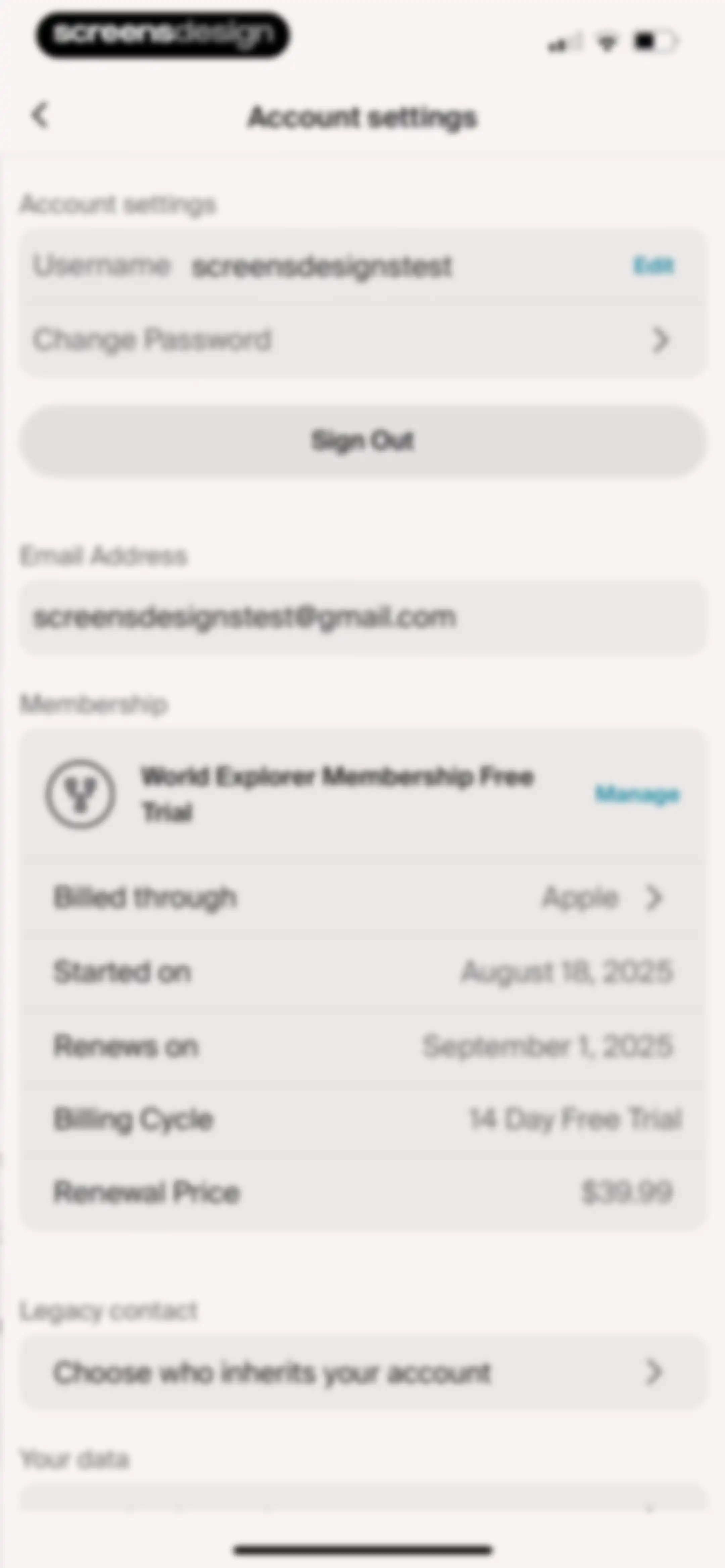 Ancestry: Family History & DNA screen 293