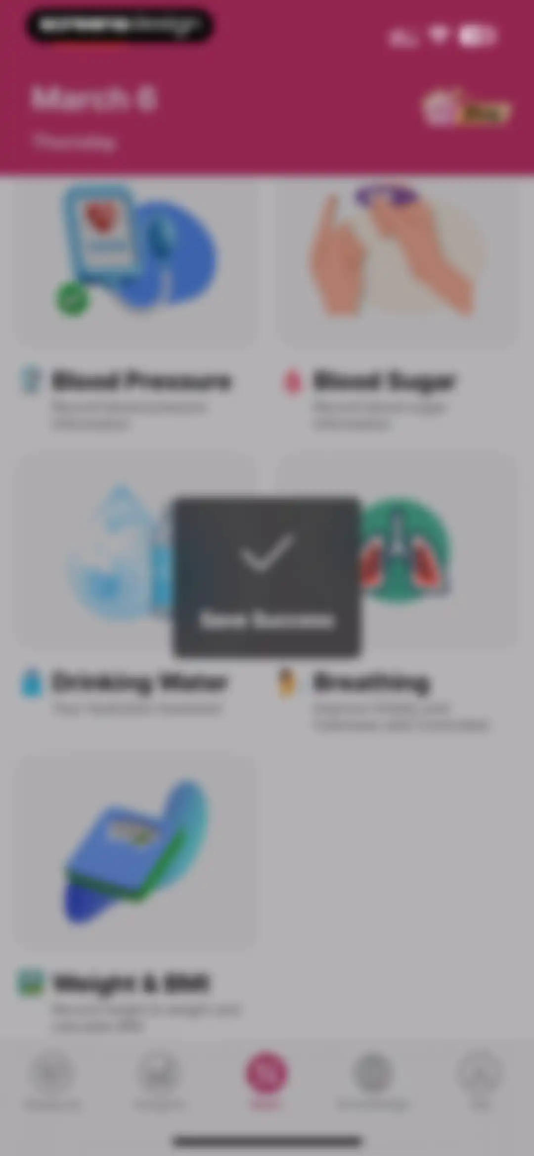 Blood Pressure-Monitor Tracker screen 84
