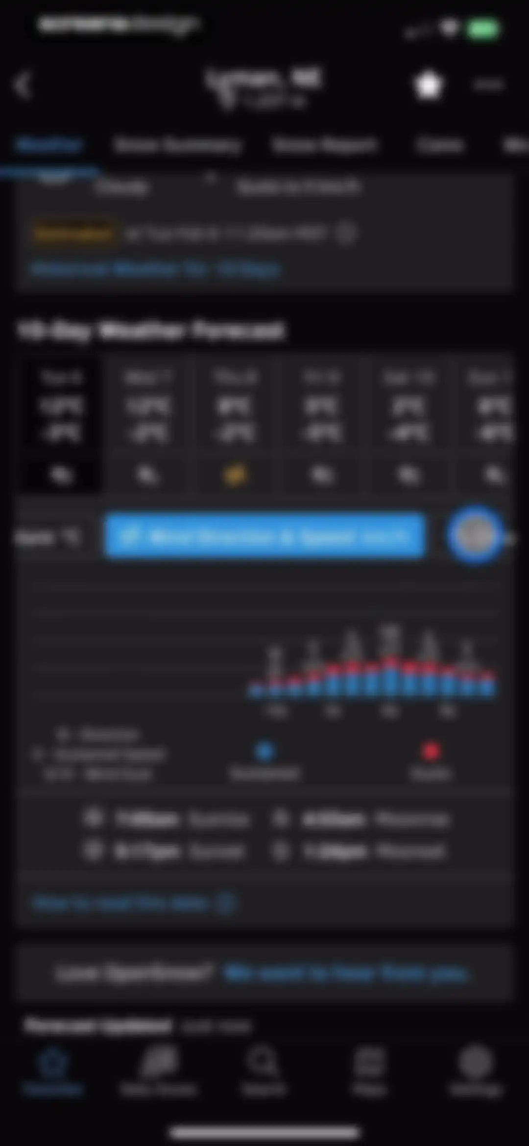 OpenSnow screen 26