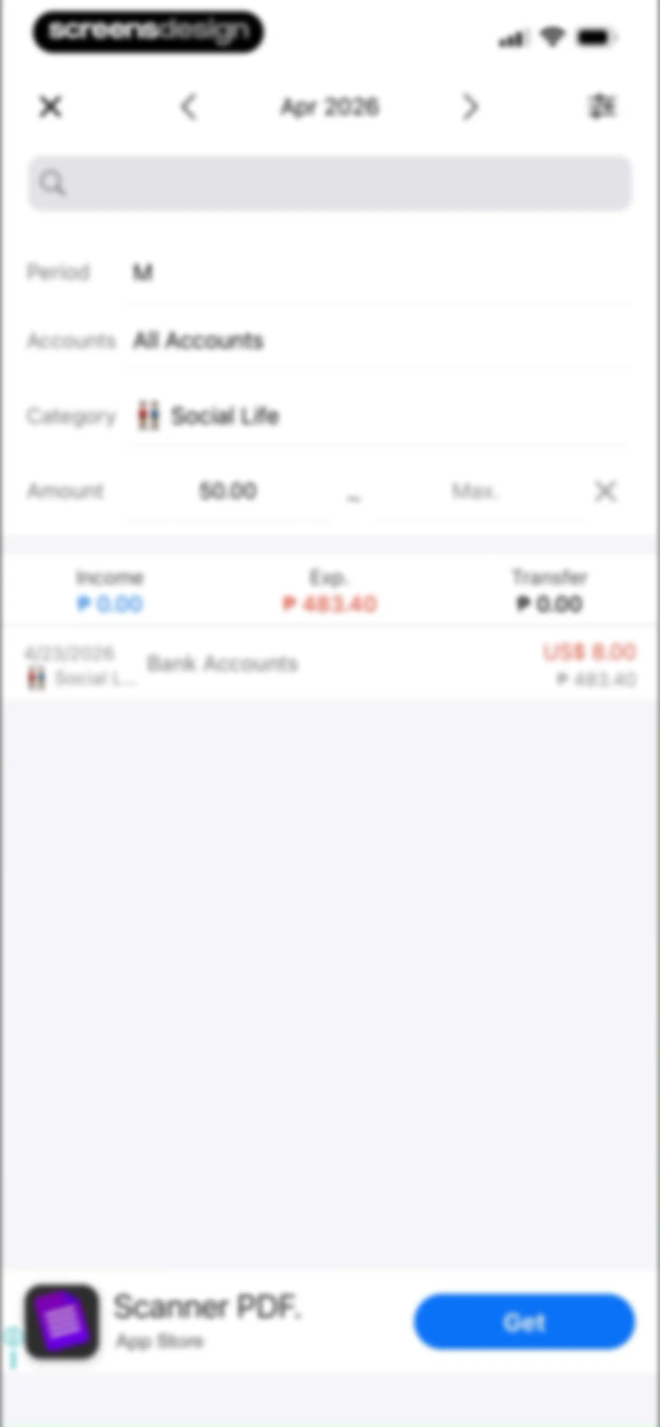 Money Manager Expense & Budget screen 52