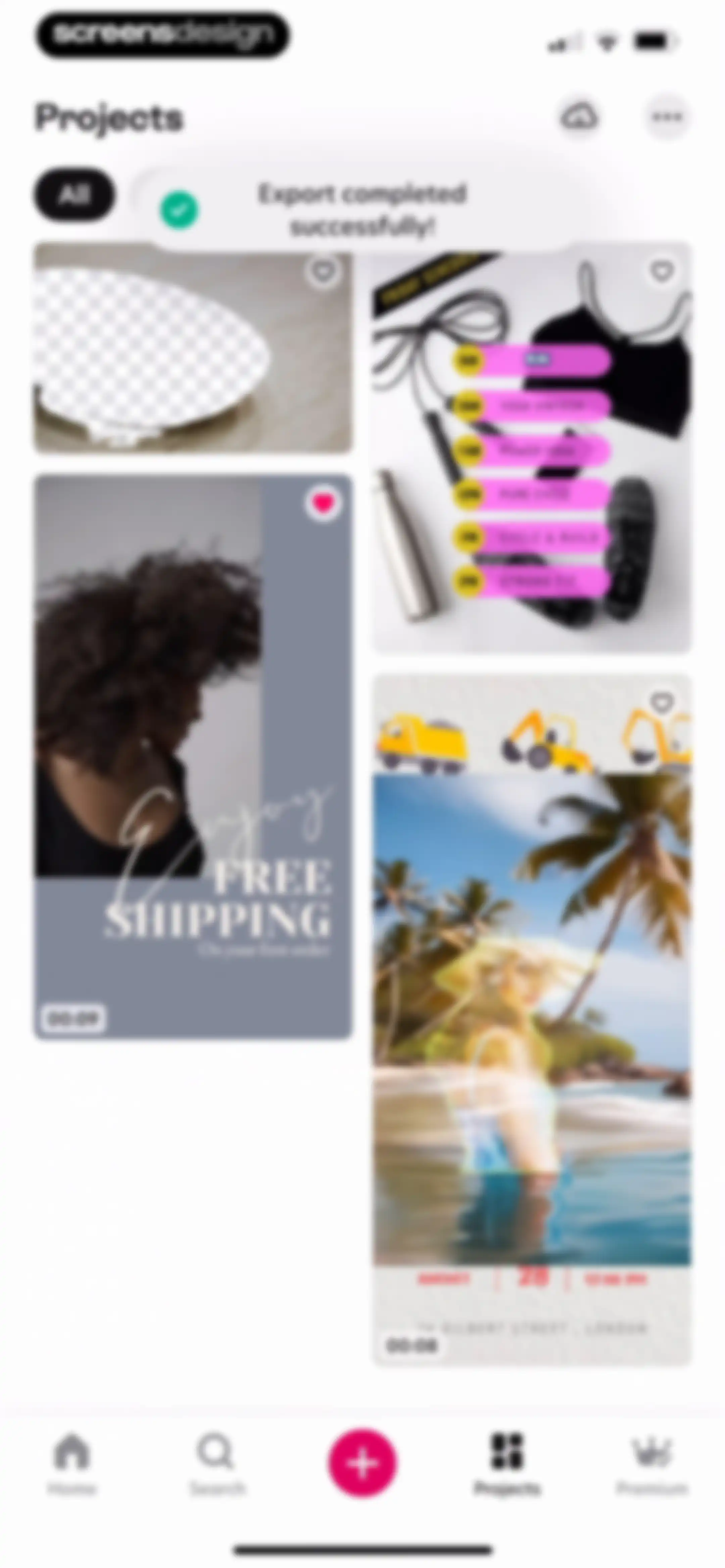Bazaart AI Photo Editor Design screen 189