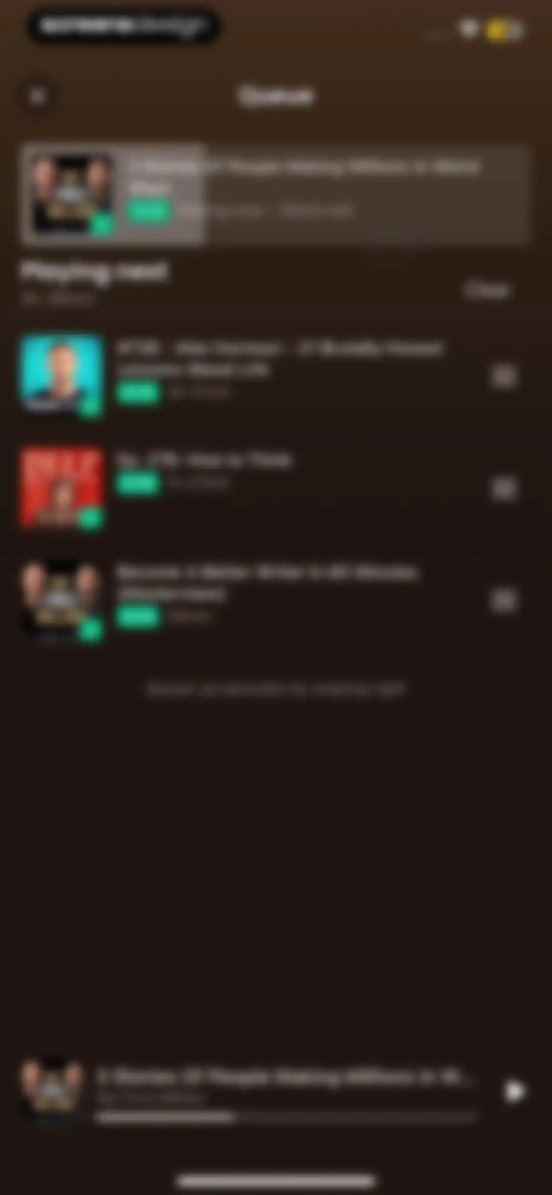 Snipd | AI Podcast Player screen 103