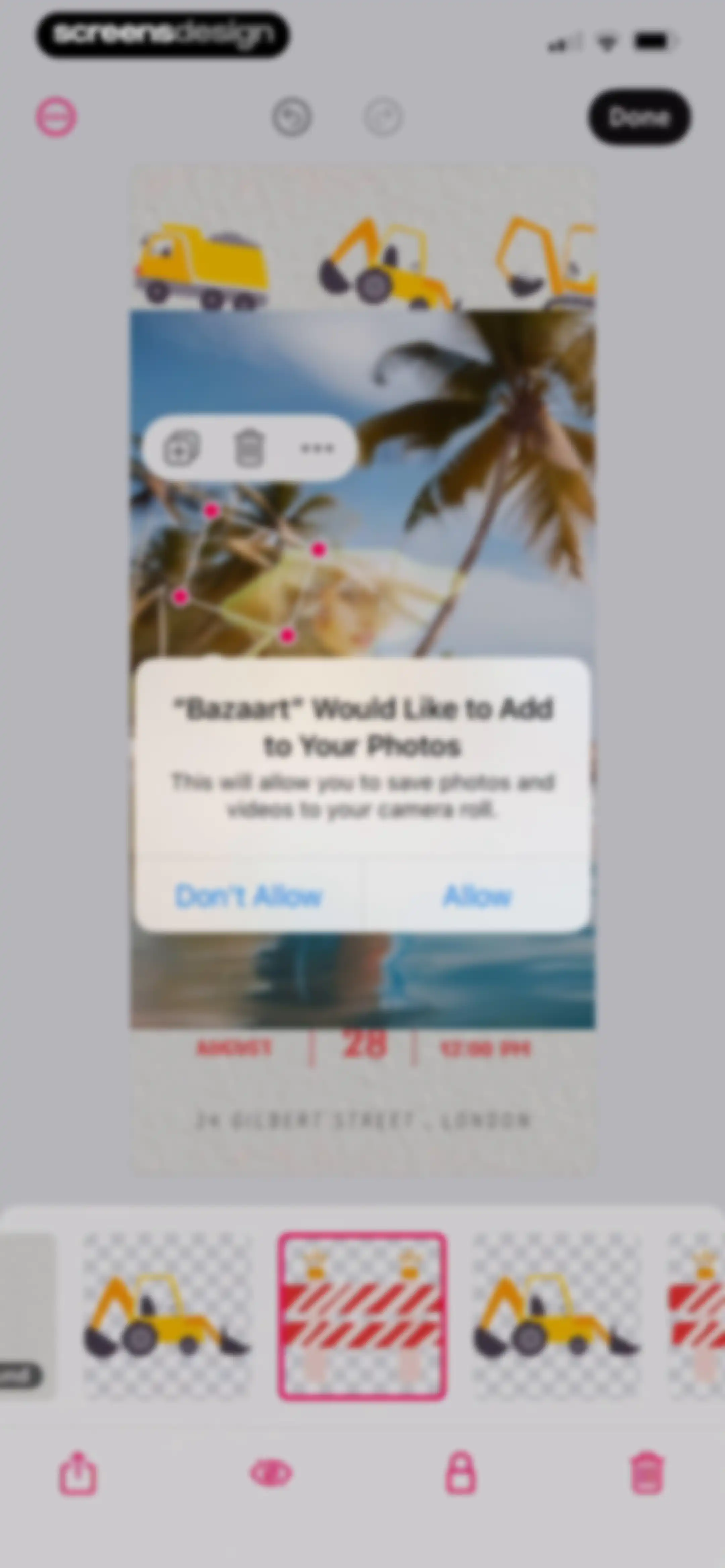 Bazaart AI Photo Editor Design screen 110