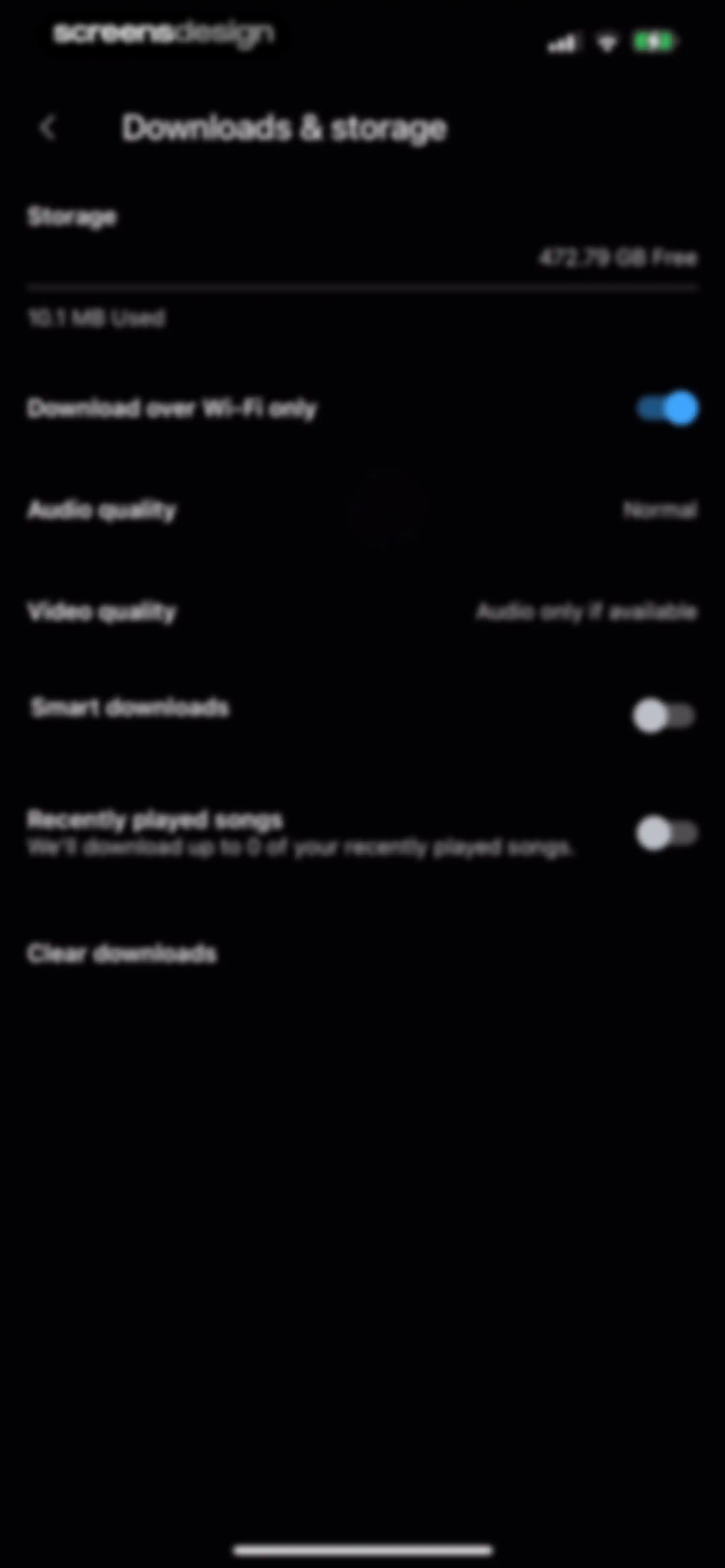 YouTube Music screen 188