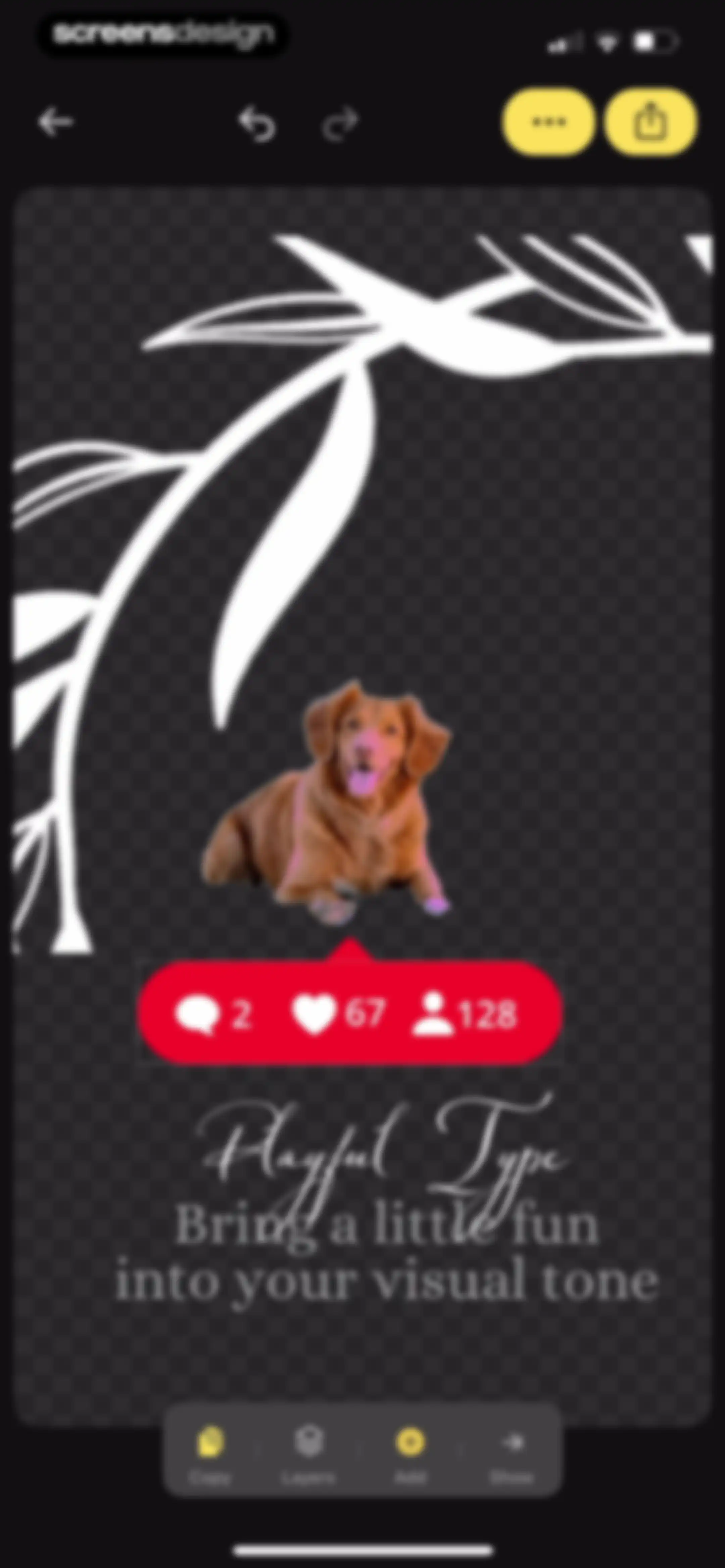 Leto: Font for Instagram Story screen 82