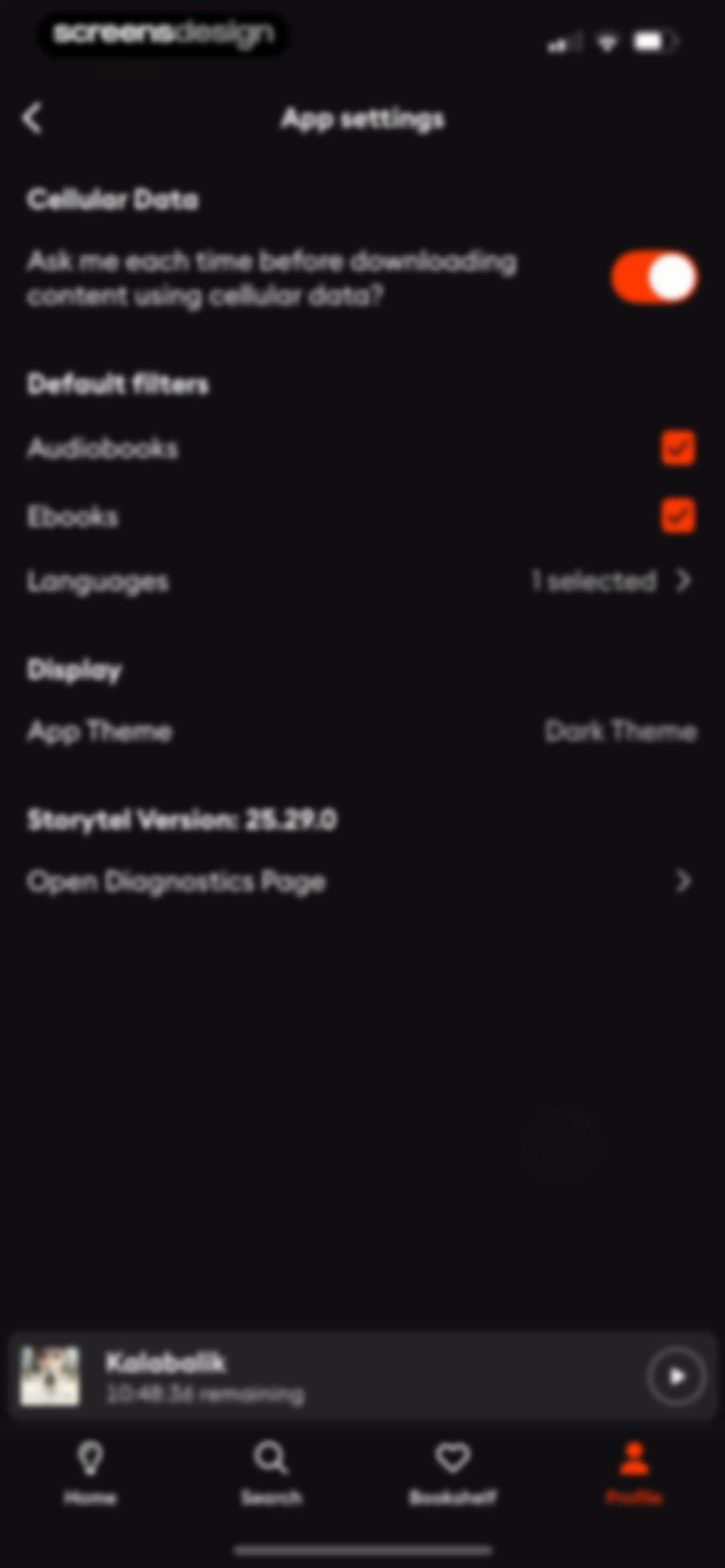 Storytel - Audiobooks Library screen 122