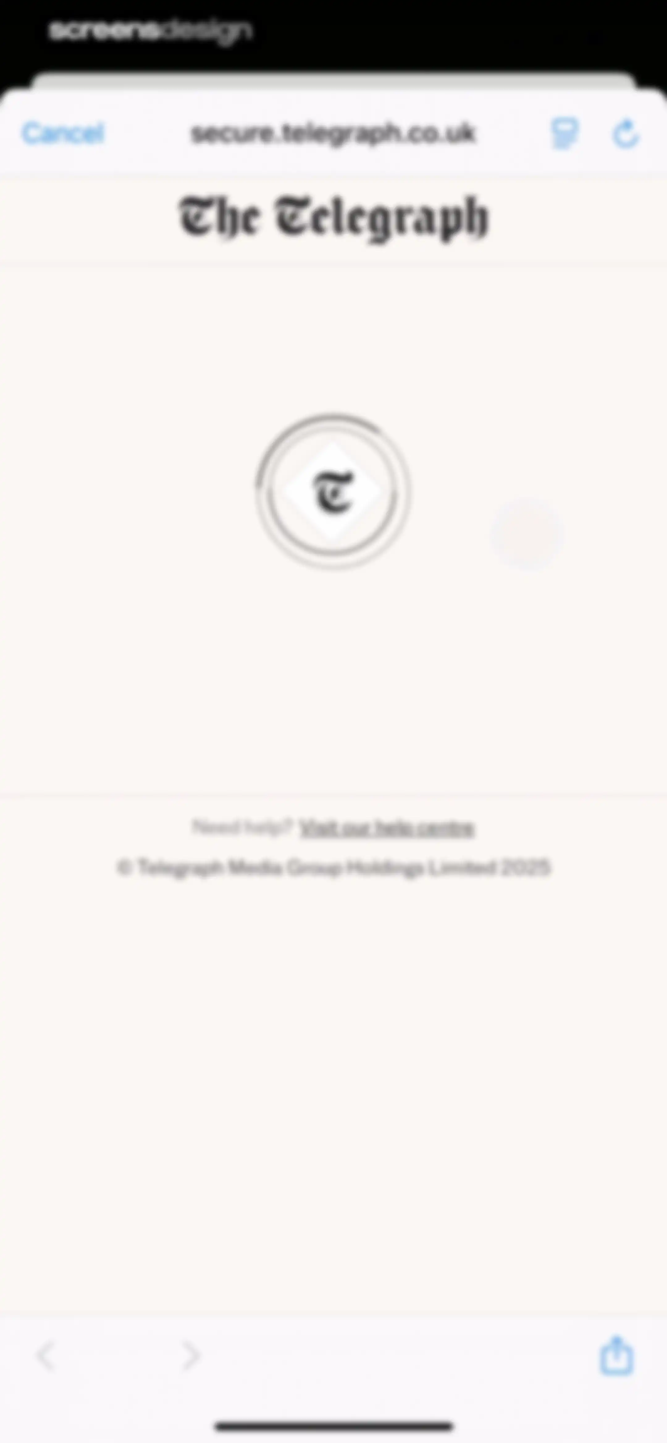 The Telegraph: UK & World News screen 5