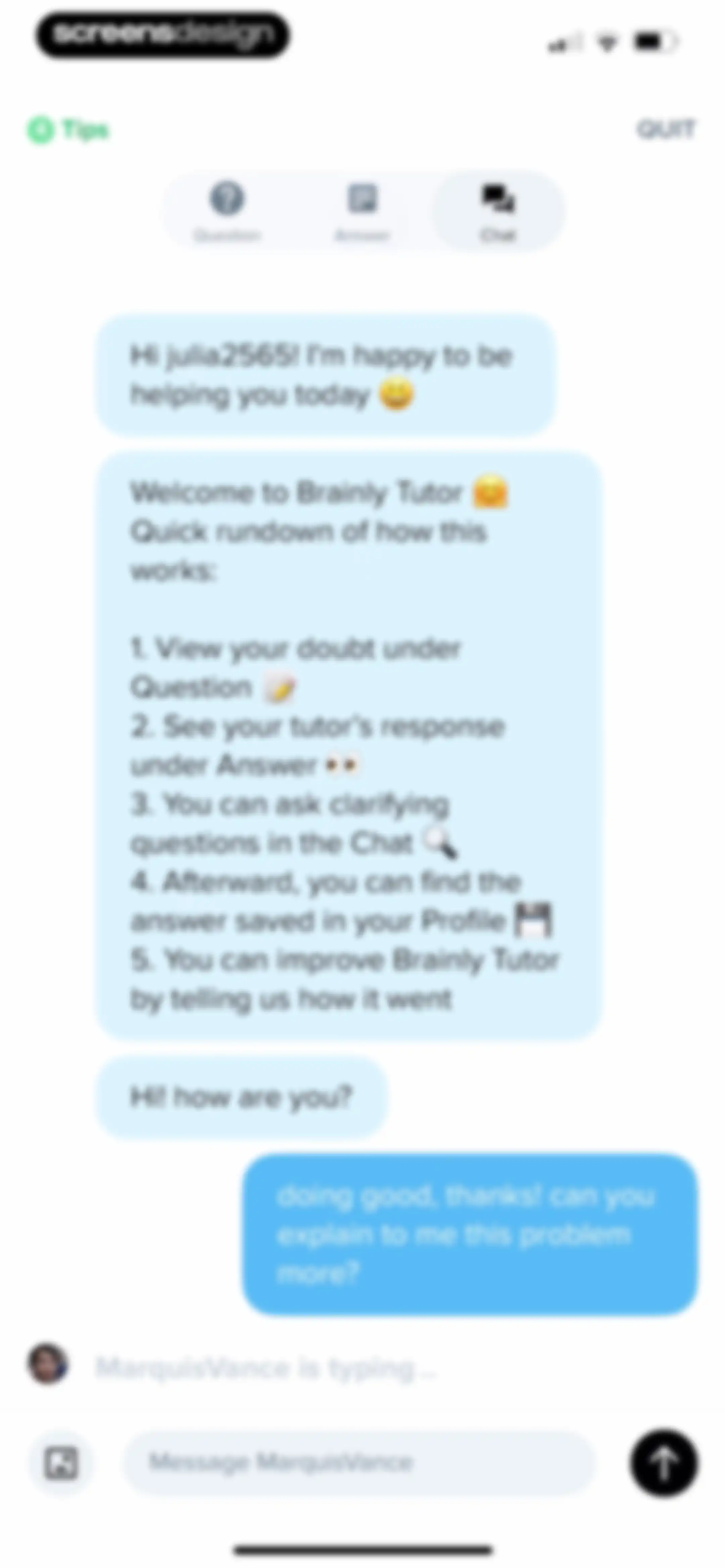 Brainly: Your Personal Tutor screen 112