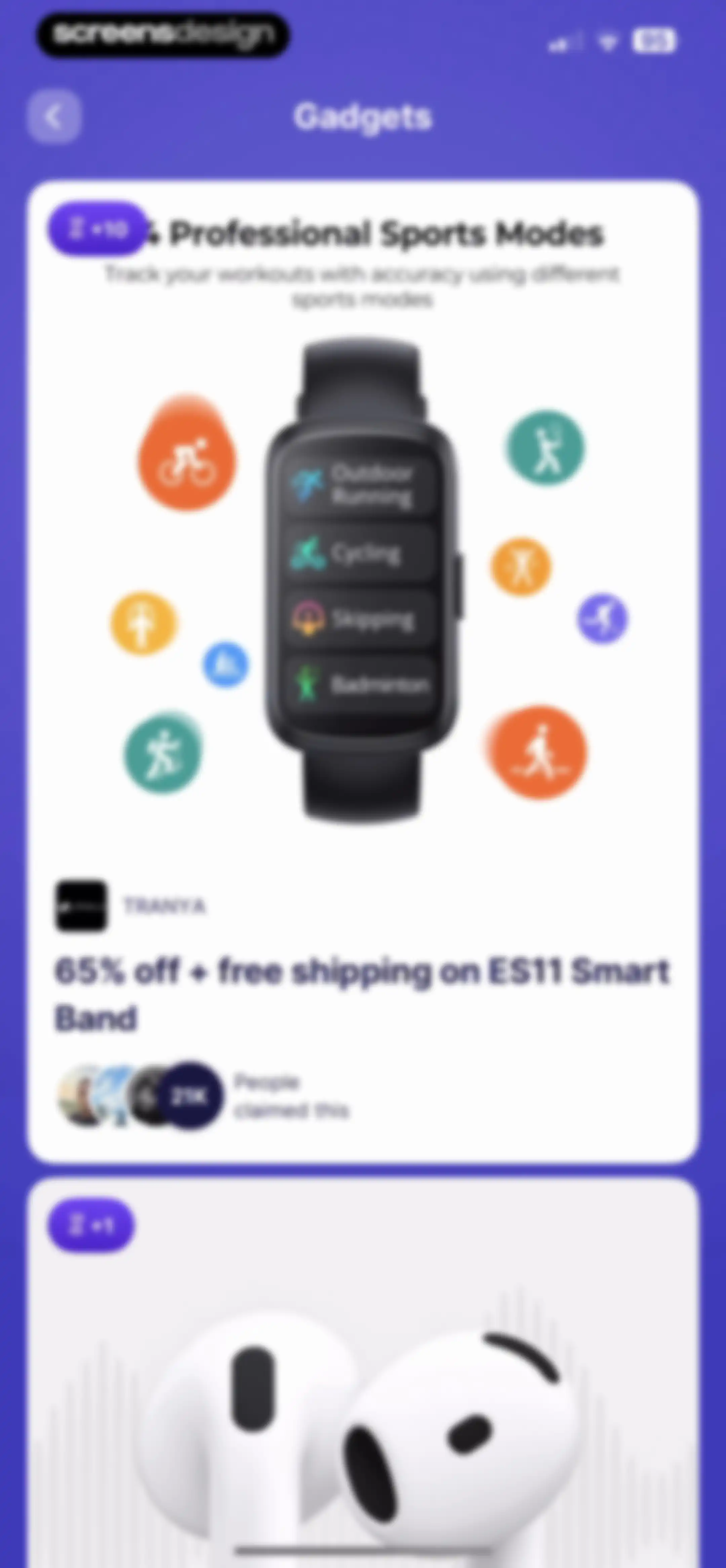 Sweatcoin Walking Step Counter screen 65