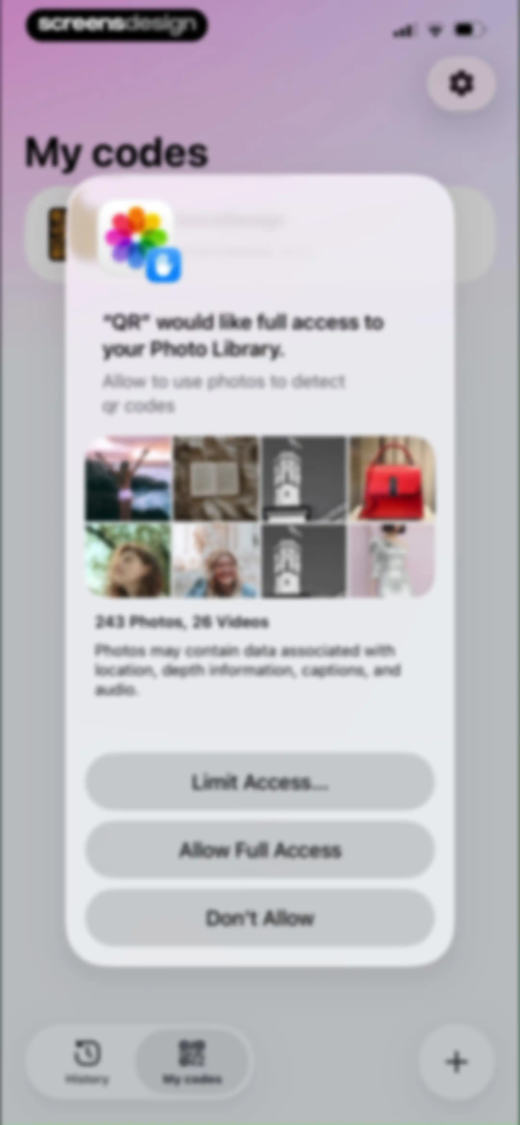 QR Code Reader＋Barcode Scanner screen 33