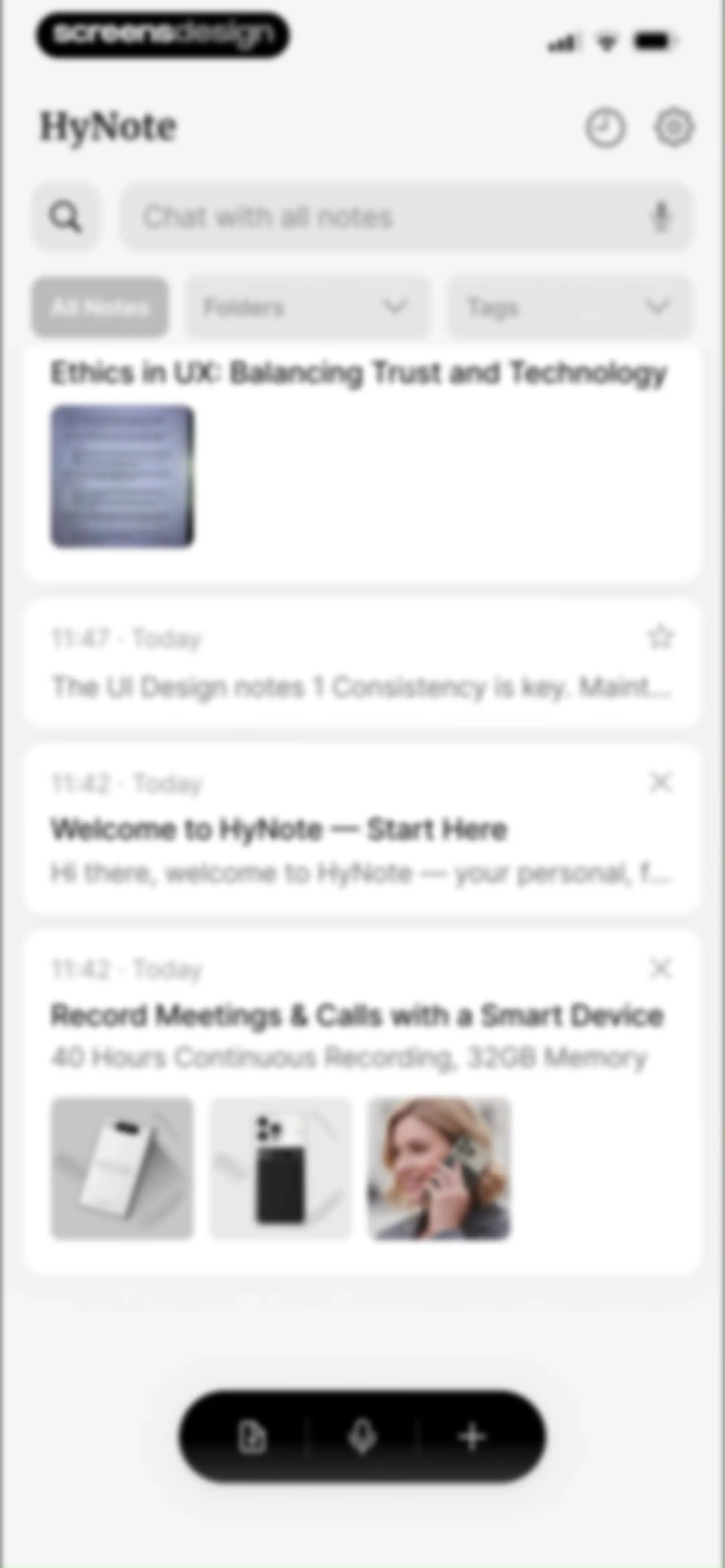 HyNote: AI Note Taker, Summary screen 85