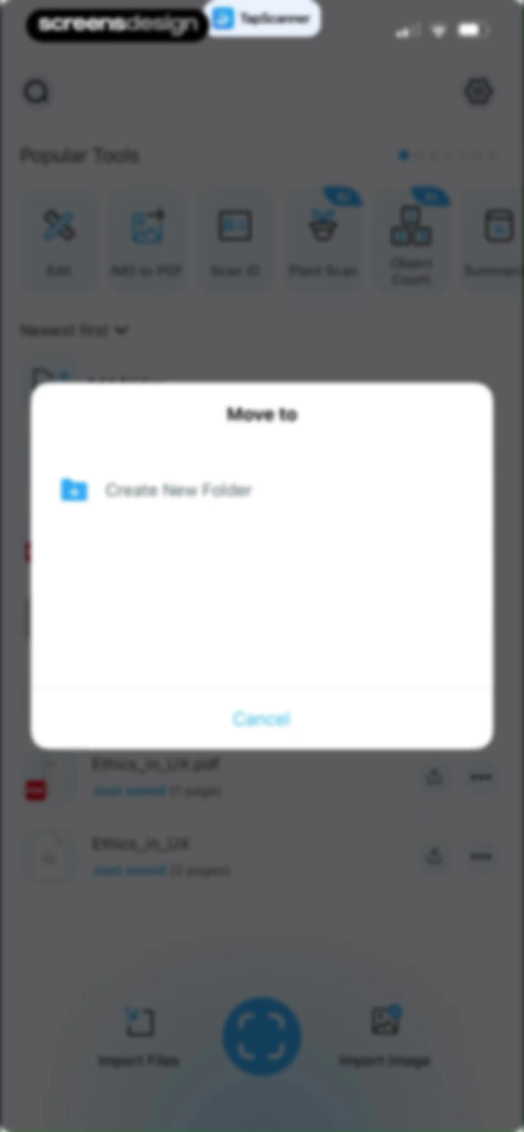 PDF Scanner App: TapScanner screen 85