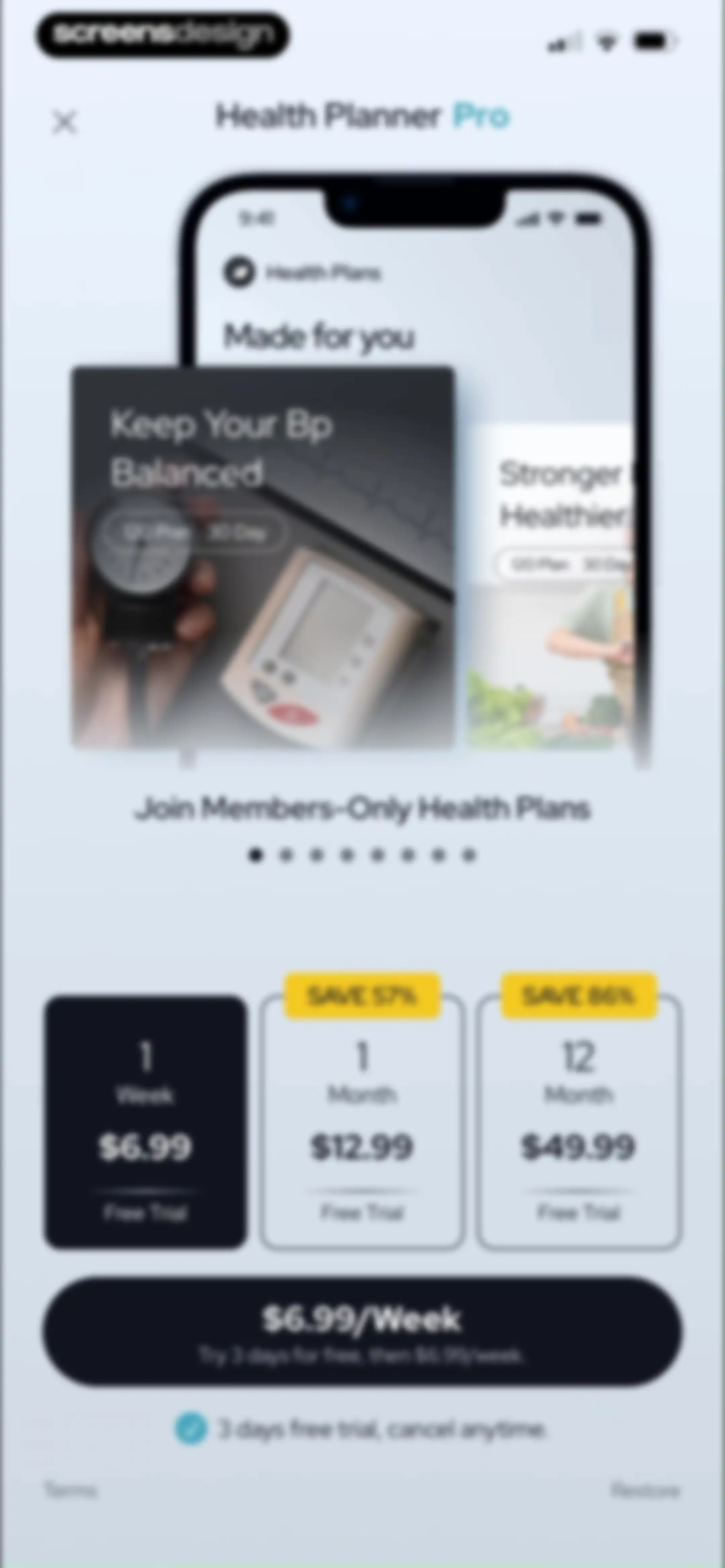 Health Planner & Tracker screen 113