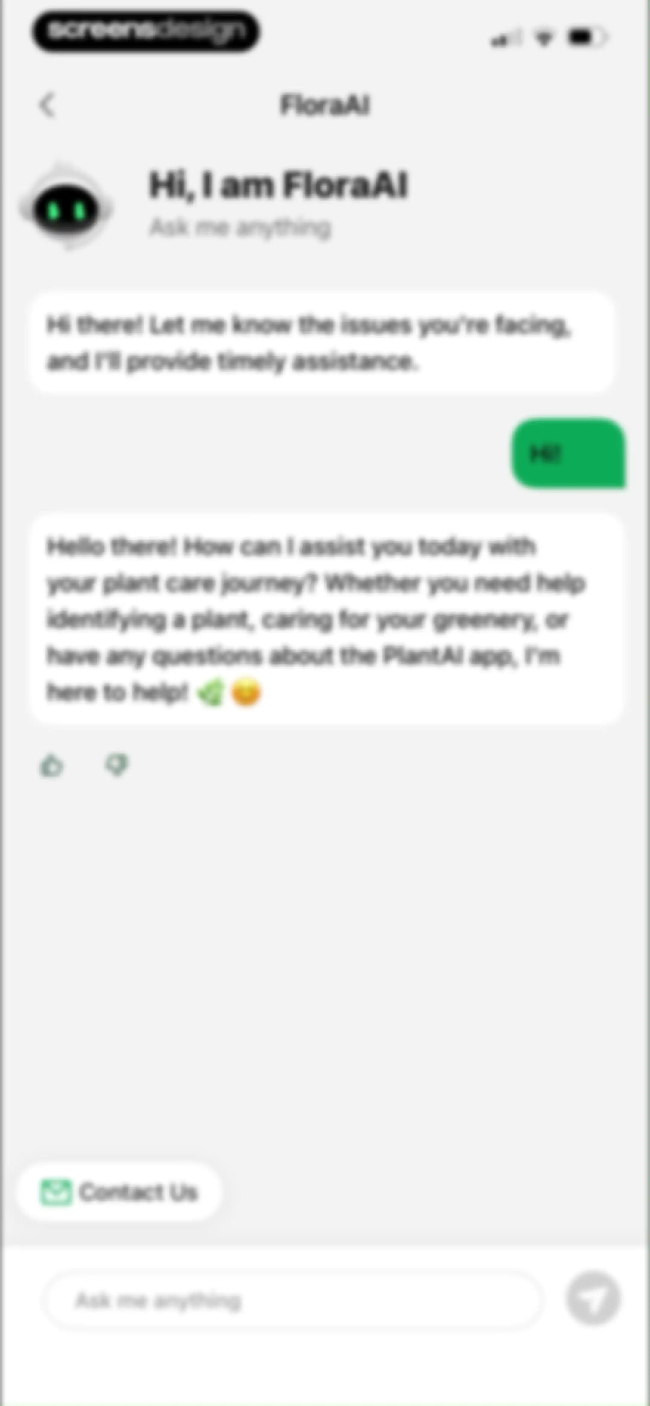 PlantAI: Identifier & Diagnose screen 92