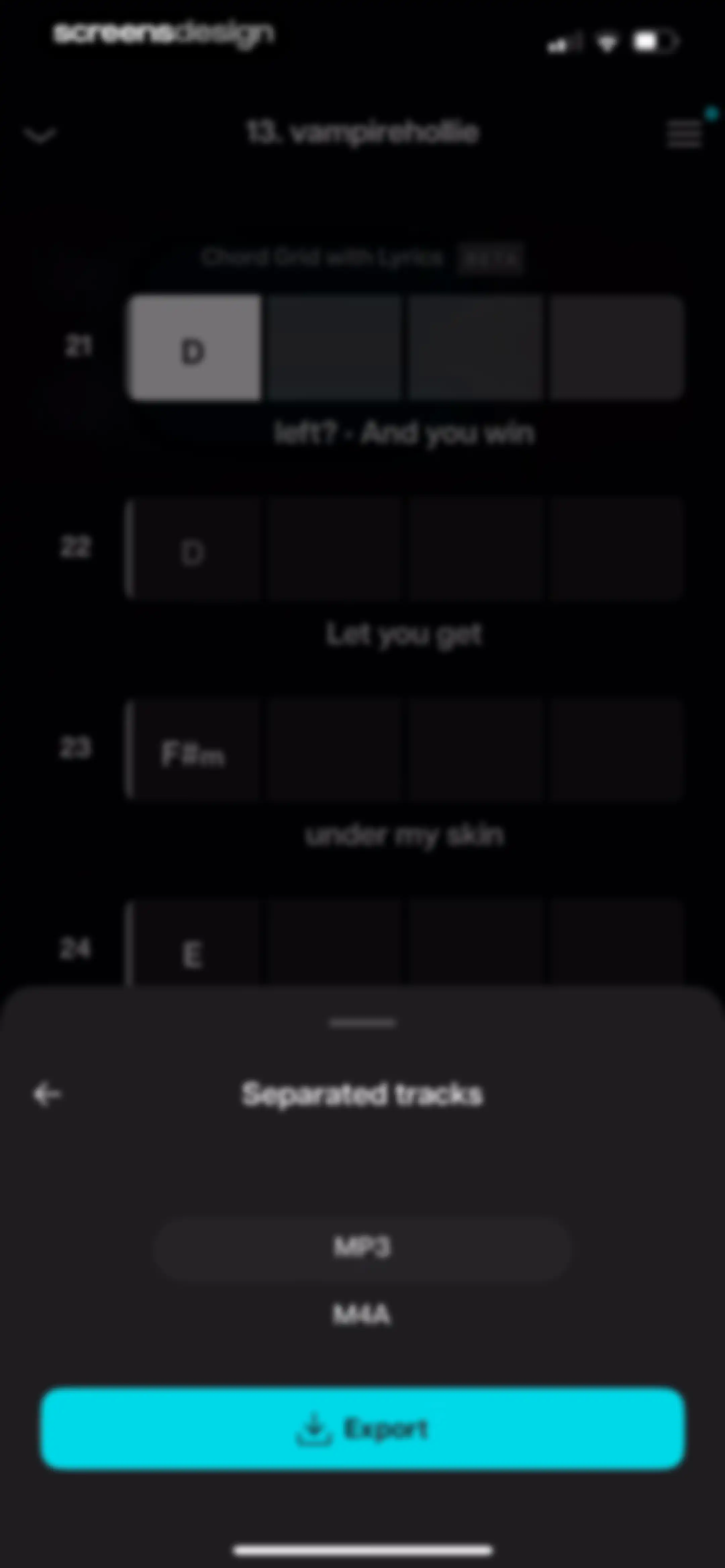 Moises: The Musician's App screen 35