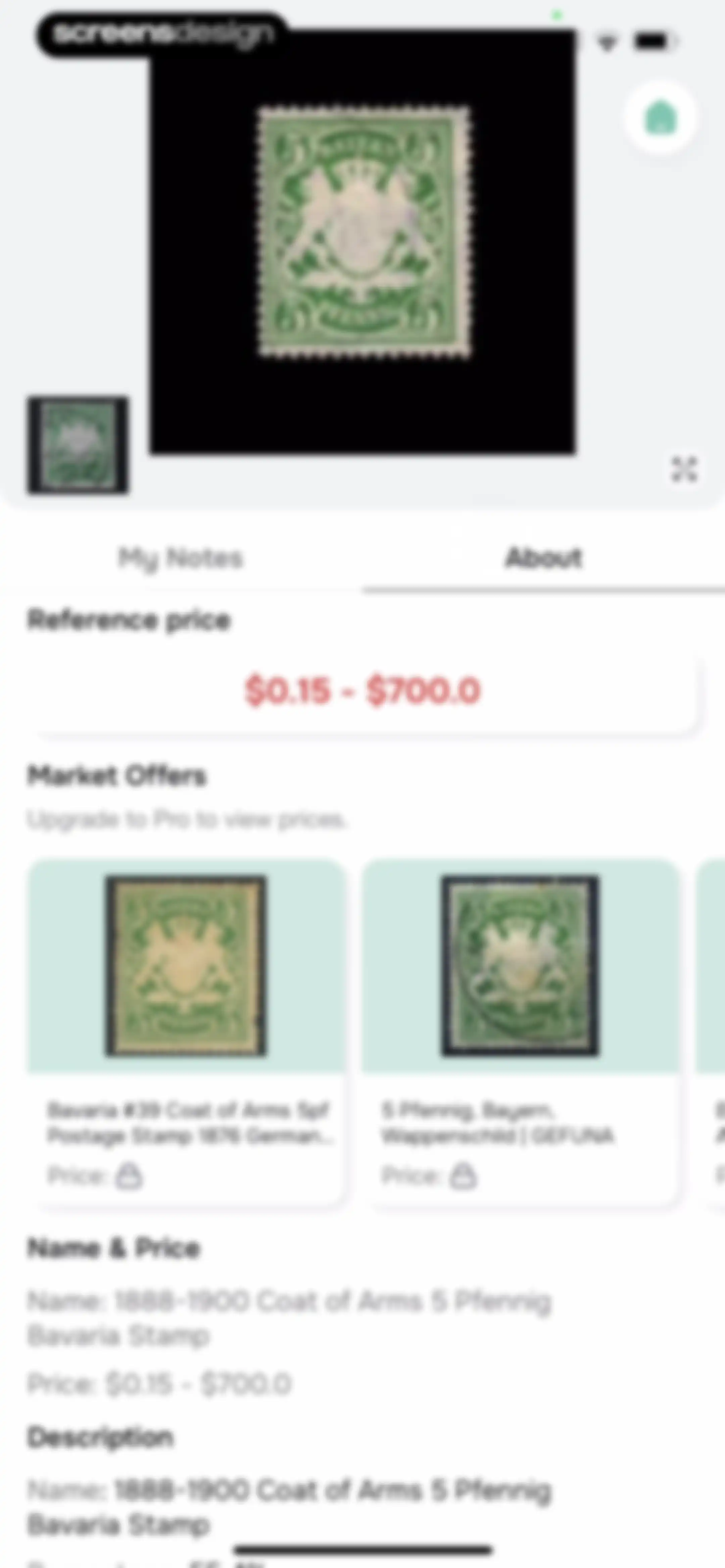 Stamp Value Stamp Identifier screen 57