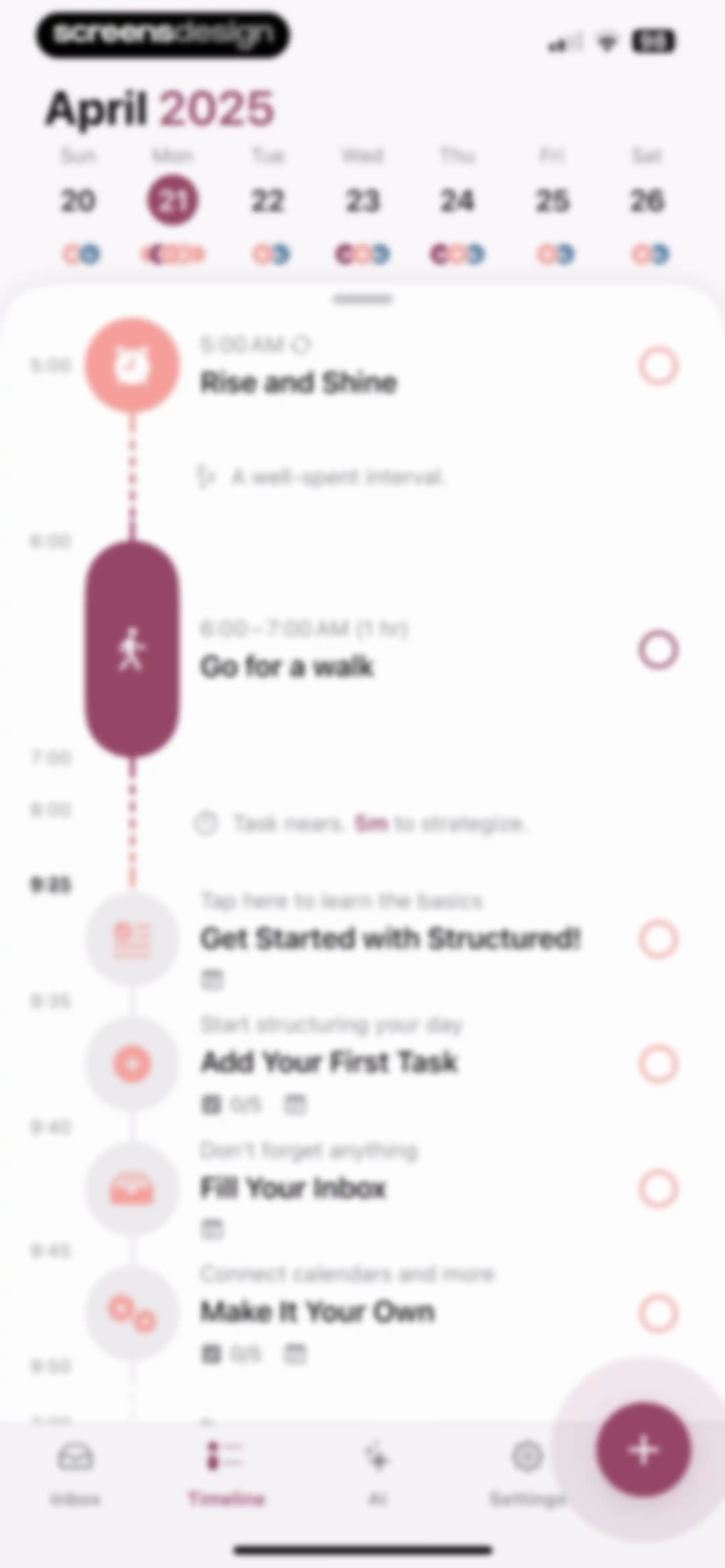 Structured: Daily Planner Todo screen 23