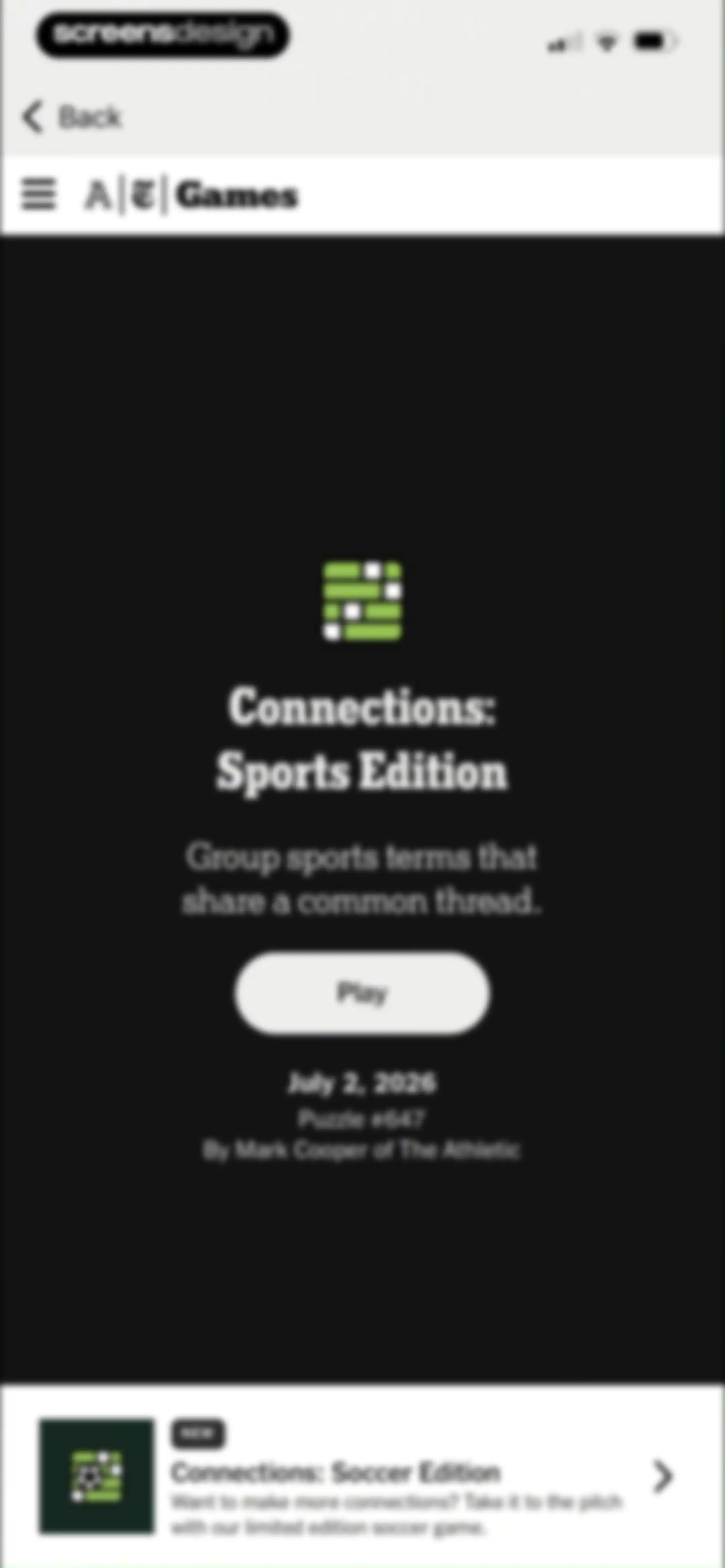 The Athletic: All Sports News screen 99