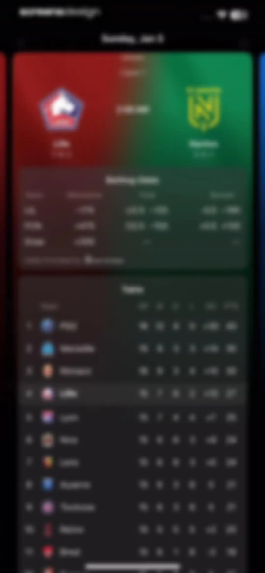 Apple Sports screen 29