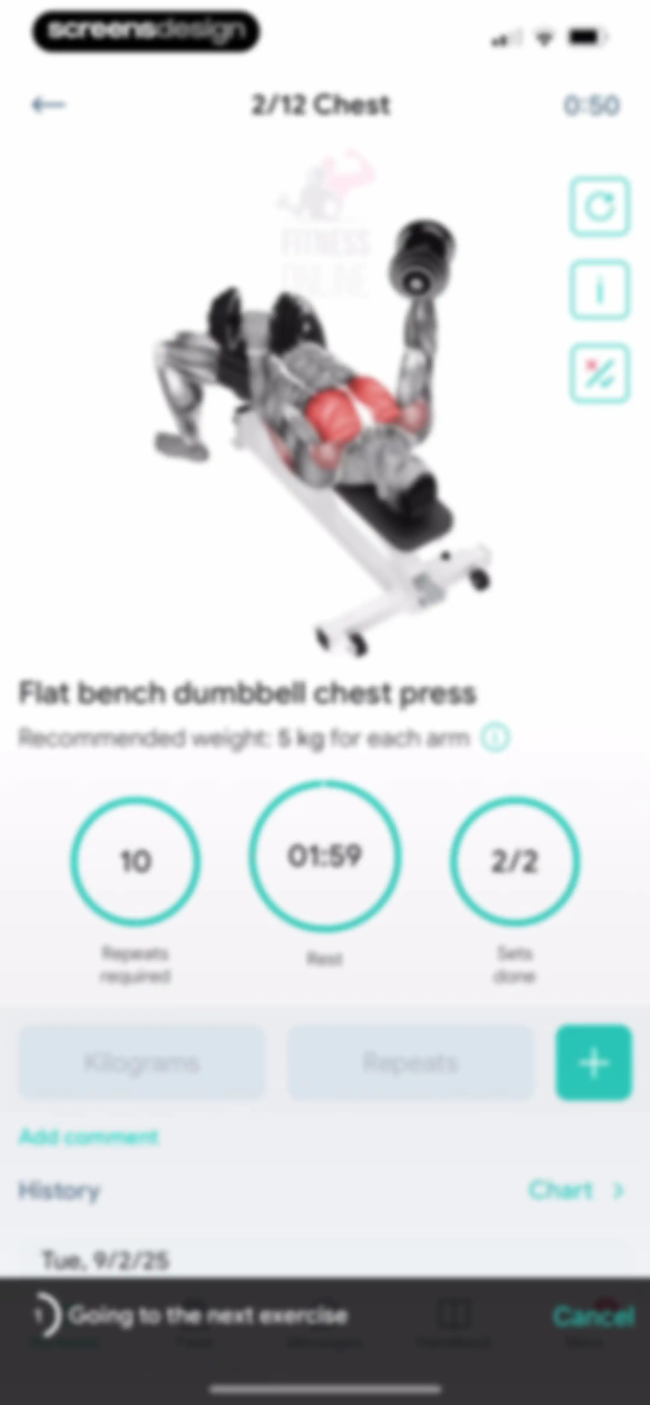 Fitness App: Gym Workout Plan screen 53