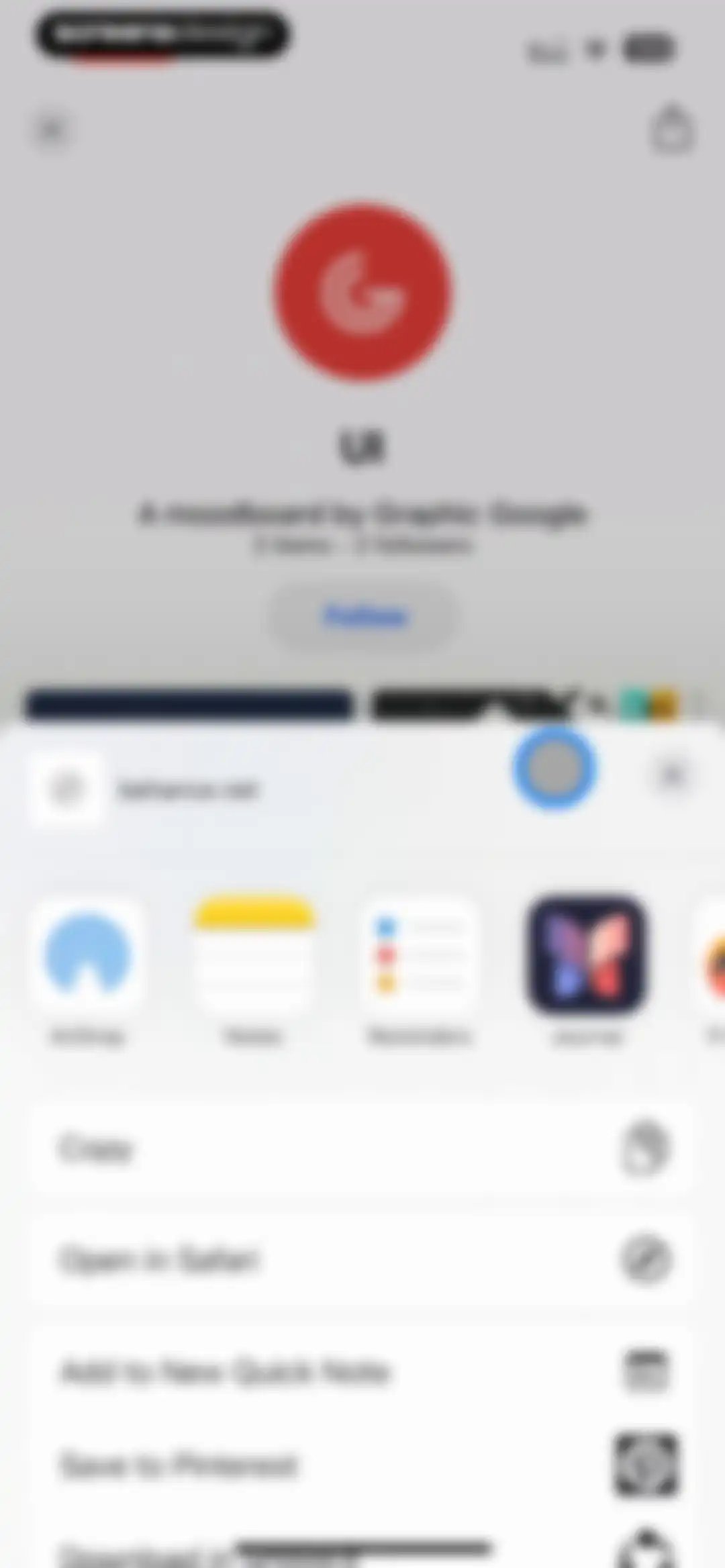 Behance – Creative Portfolios screen 36